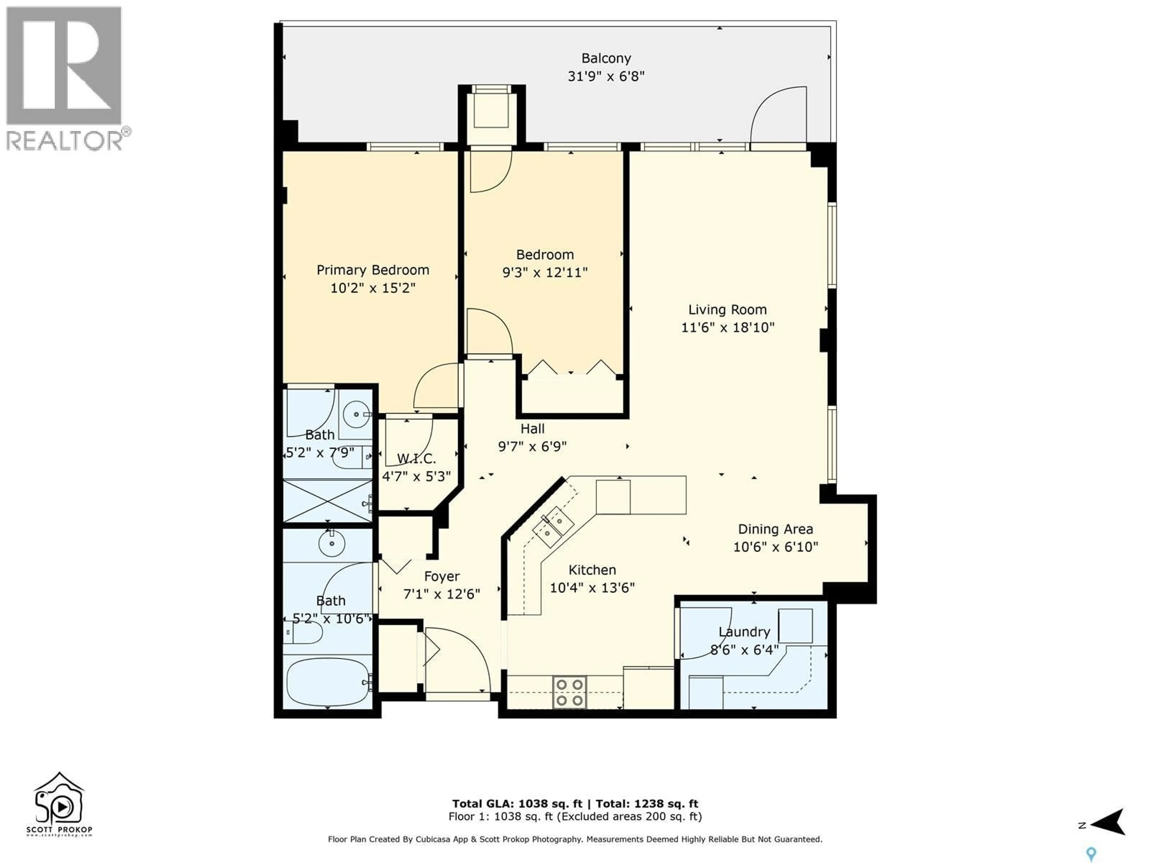 Floor plan for 802 2221 ADELAIDE STREET, Saskatoon Saskatchewan S7J5L9