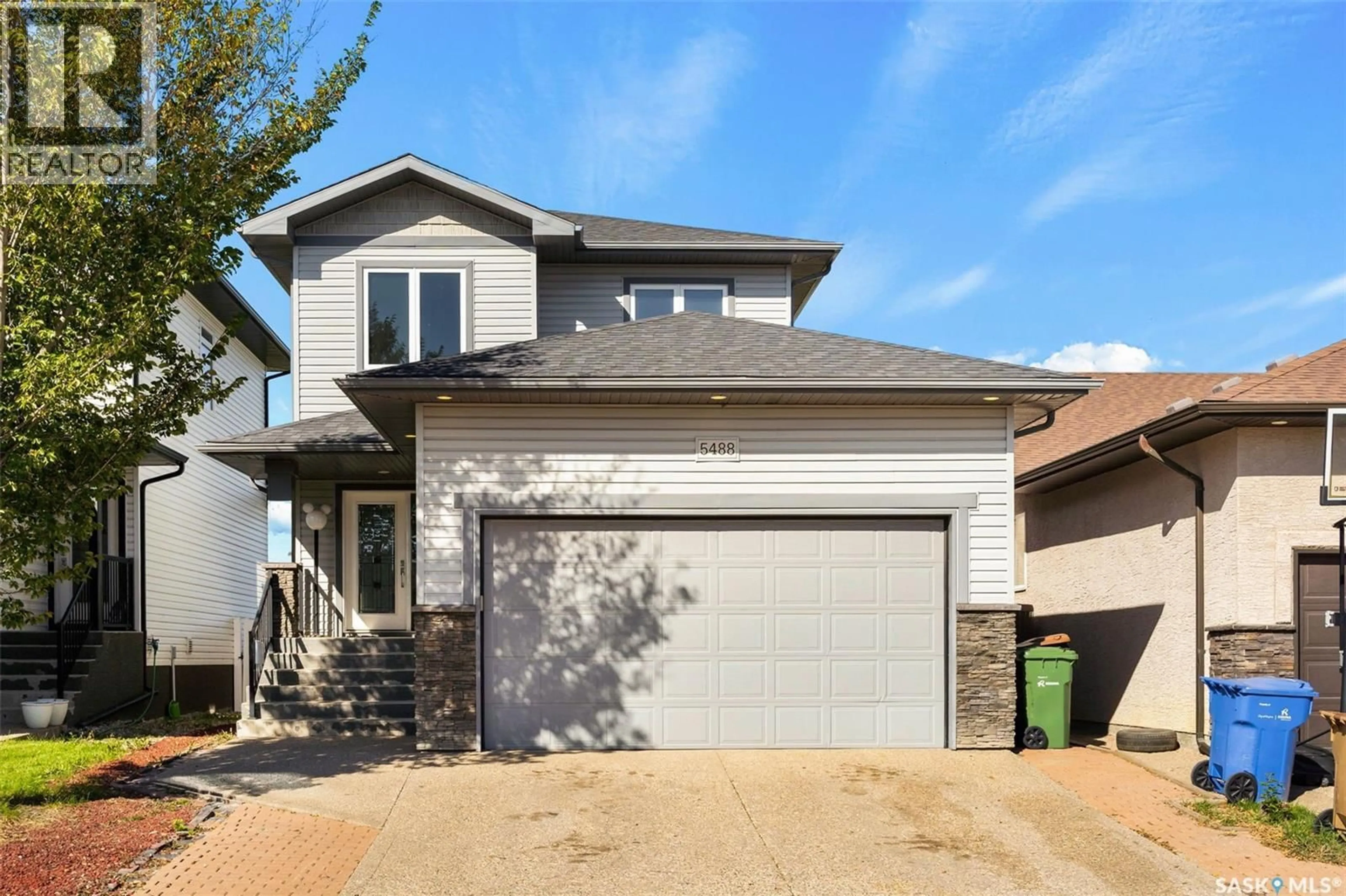 Home with vinyl exterior material, street for 5488 AERIAL CRESCENT, Regina Saskatchewan S4W0C9