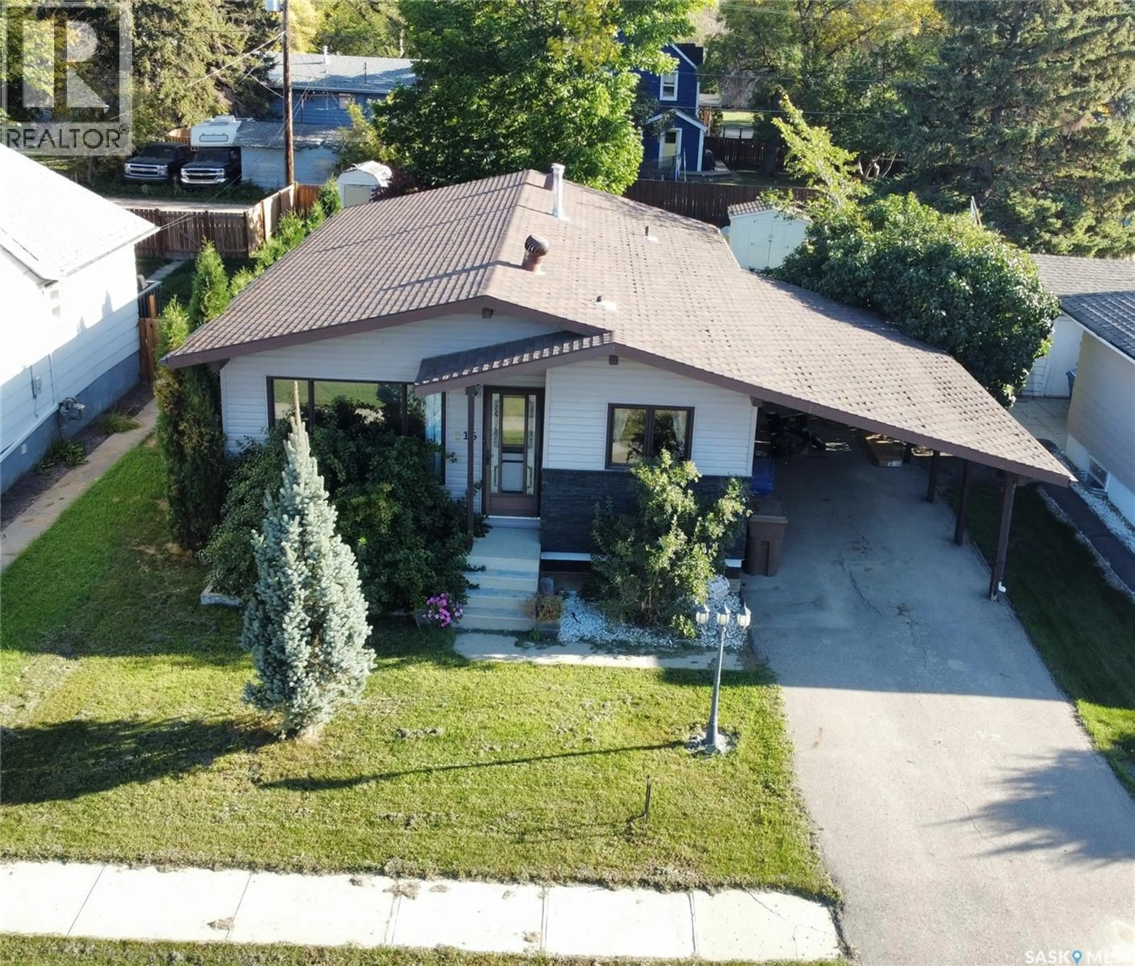A pic from outside/outdoor area/front of a property/back of a property/a pic from drone, street for 315 KINISTINO AVENUE, Kinistino Saskatchewan S0J1H0