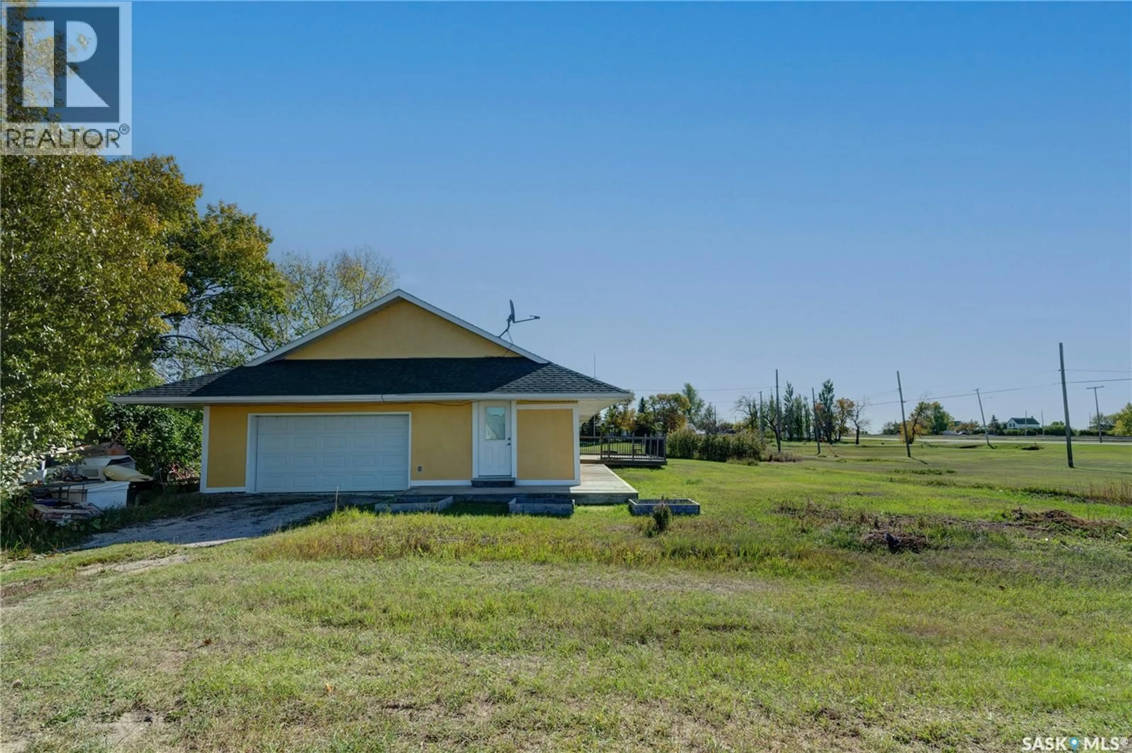 A pic from outside/outdoor area/front of a property/back of a property/a pic from drone, water/lake/river/ocean view for 126 GEORGE STREET, Drinkwater Saskatchewan S0H1G0