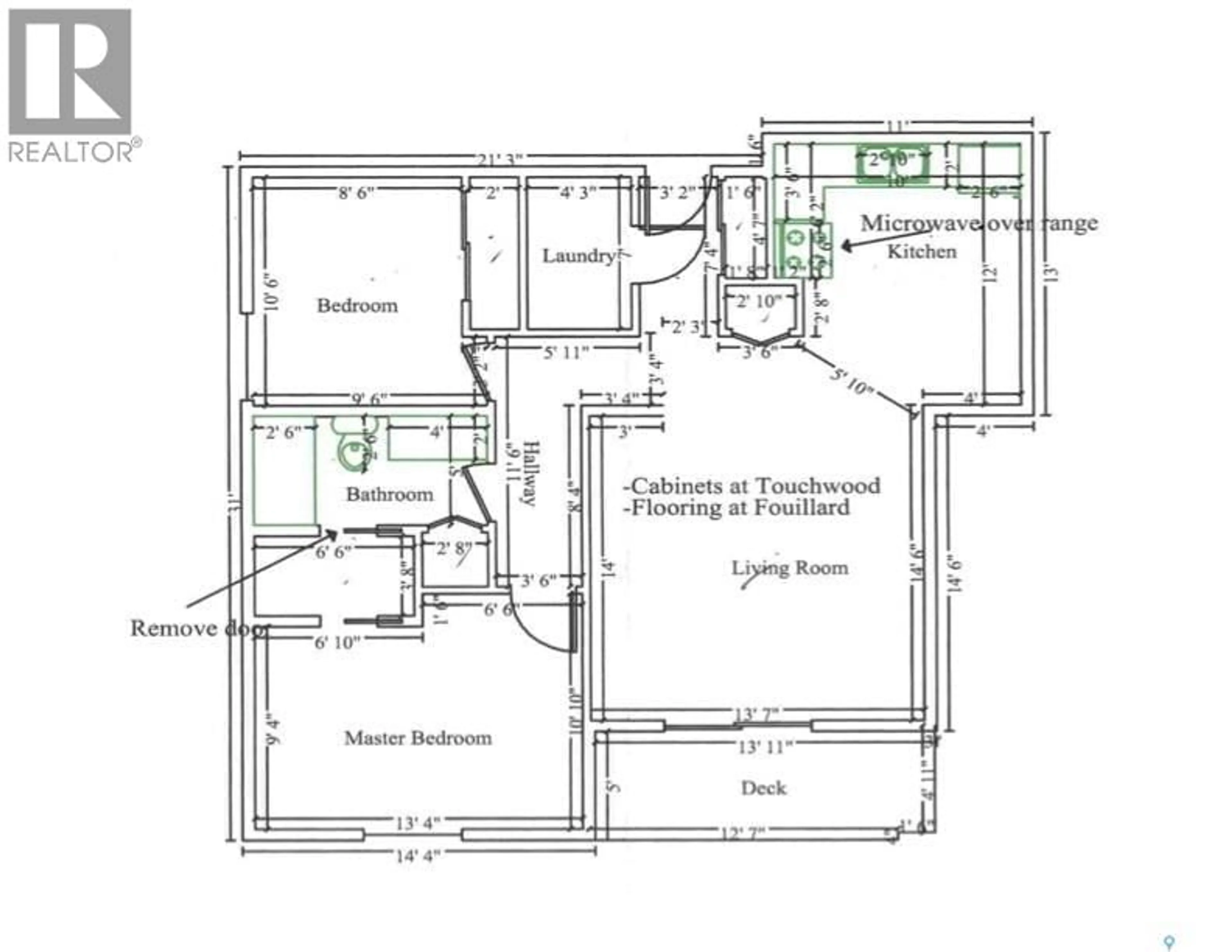Floor plan for 607 - 305 10TH STREET, Humboldt Saskatchewan S0K2A0