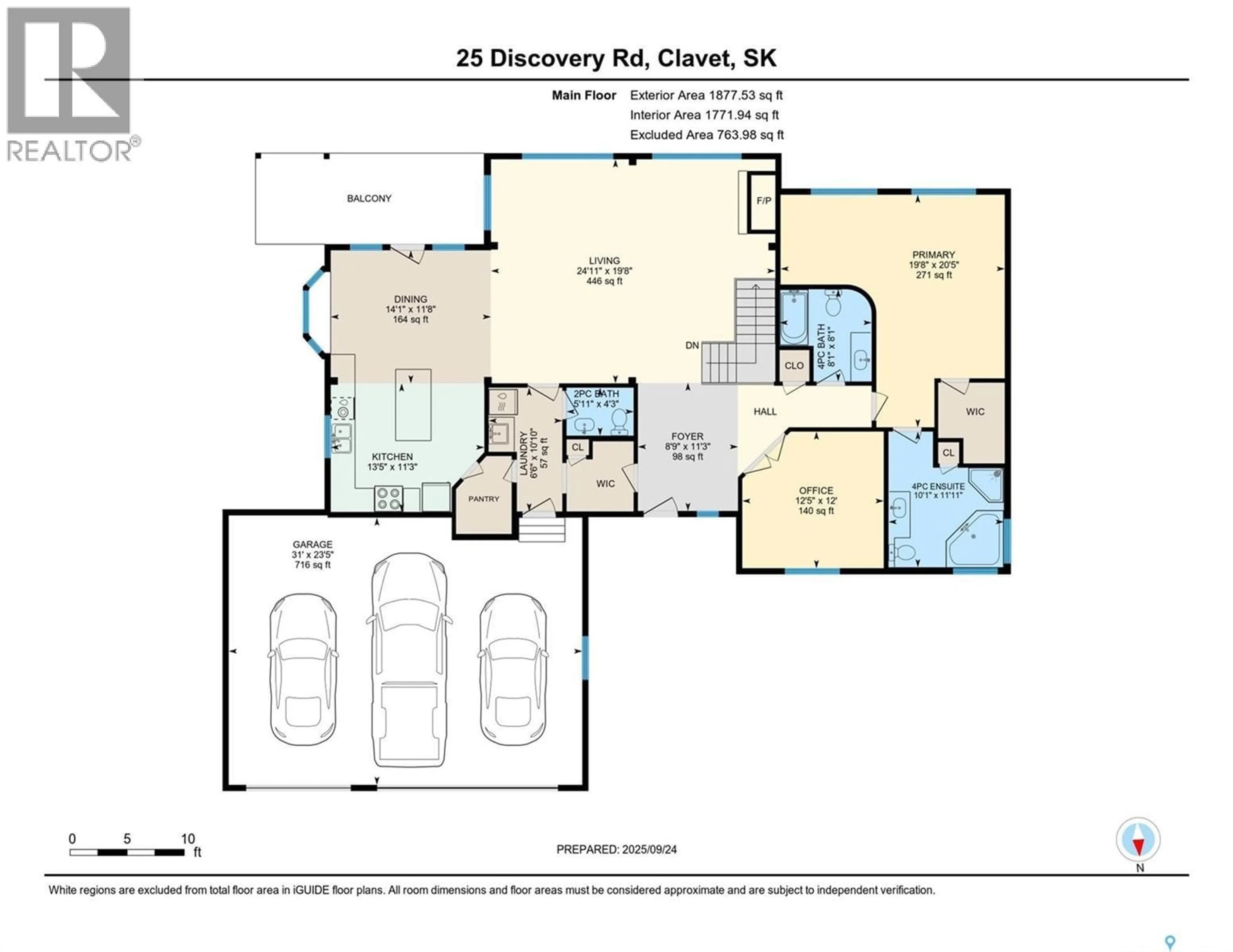 Floor plan for 25 DISCOVERY ROAD, Corman Park Rm No. 344 Saskatchewan S7K3J9