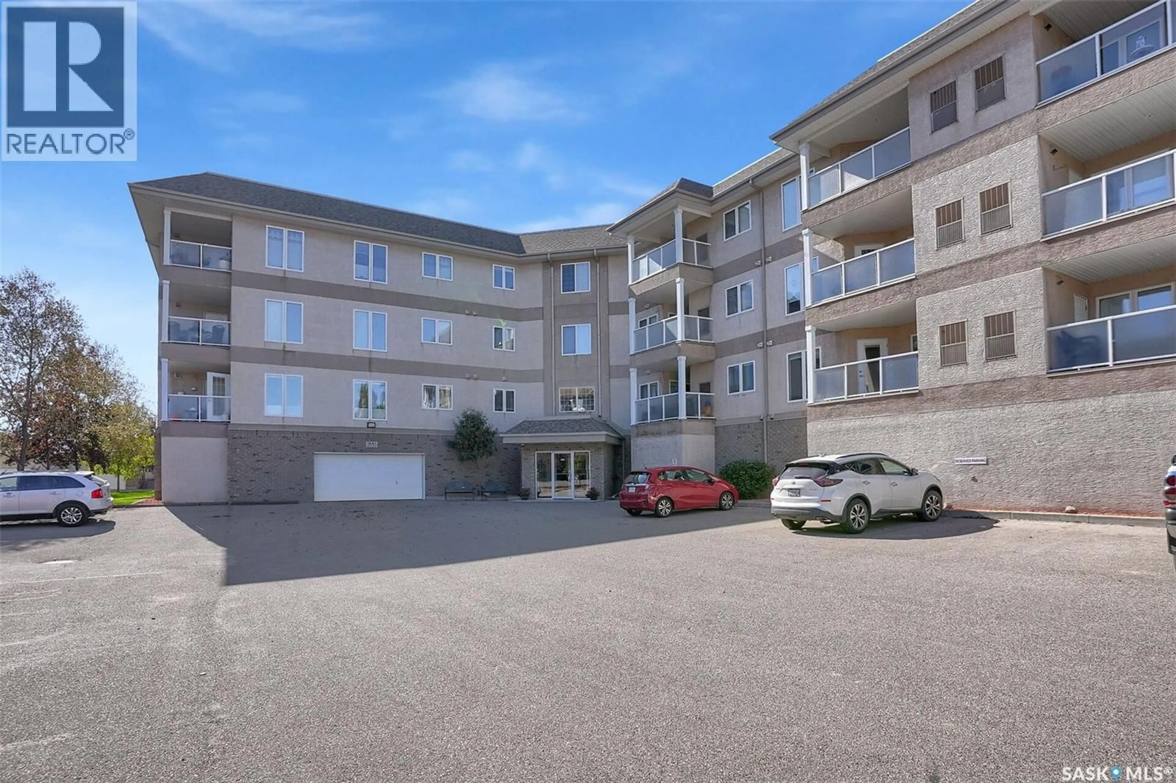 A pic from outside/outdoor area/front of a property/back of a property/a pic from drone, building for 409 2885 ARENS ROAD E, Regina Saskatchewan S4V3G5
