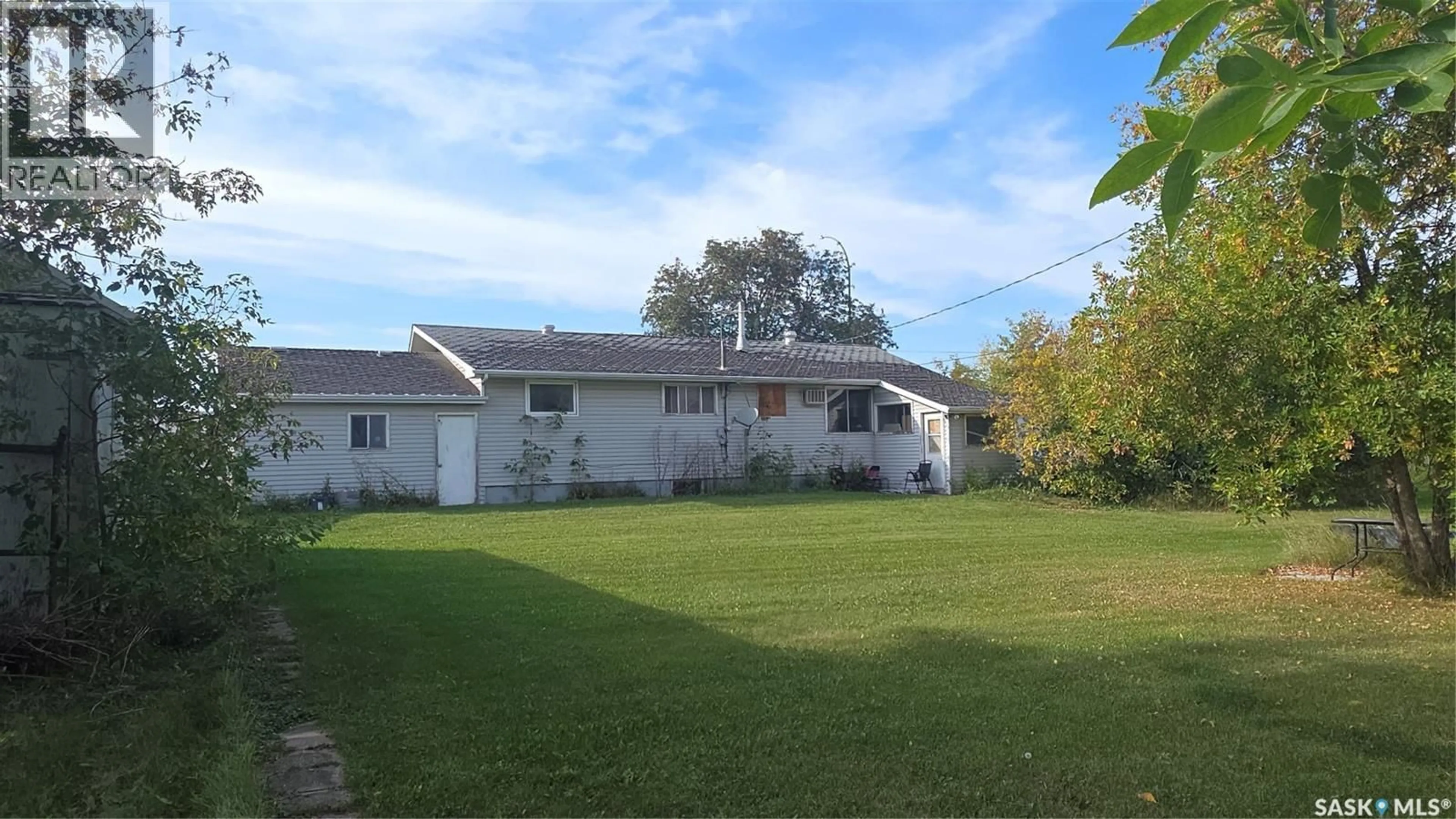 A pic from outside/outdoor area/front of a property/back of a property/a pic from drone, water/lake/river/ocean view for 317 FRONT STREET, Duck Lake Saskatchewan S0K0G8