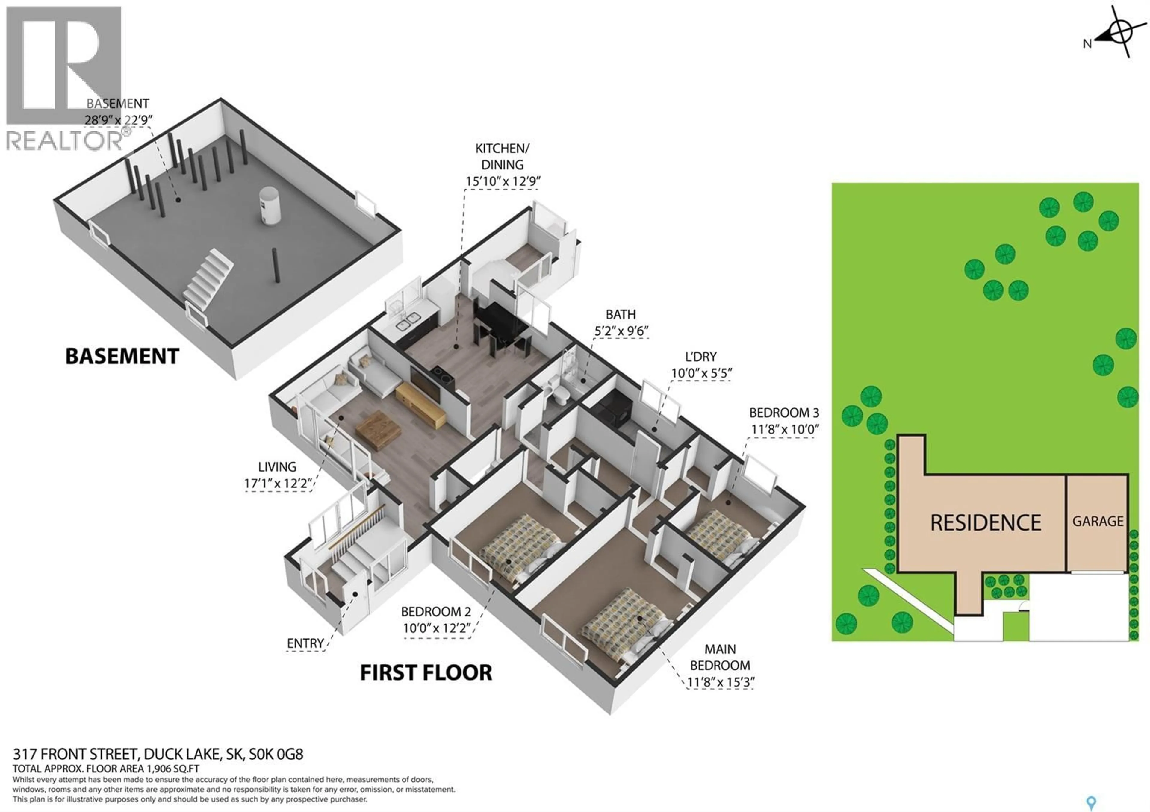 Floor plan for 317 FRONT STREET, Duck Lake Saskatchewan S0K0G8