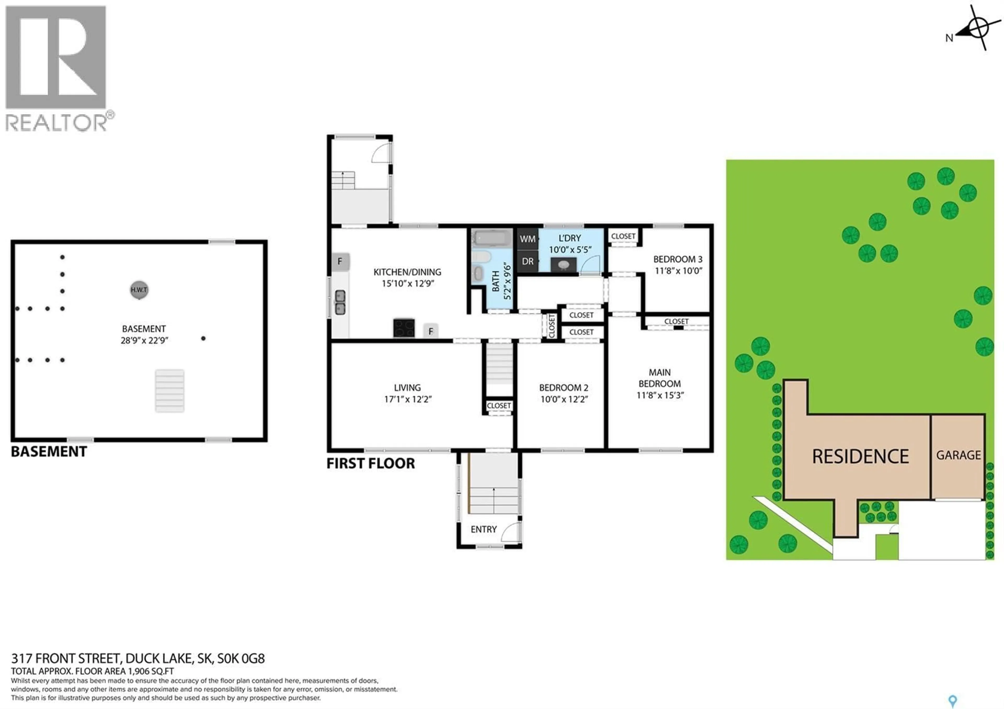 Floor plan for 317 FRONT STREET, Duck Lake Saskatchewan S0K0G8