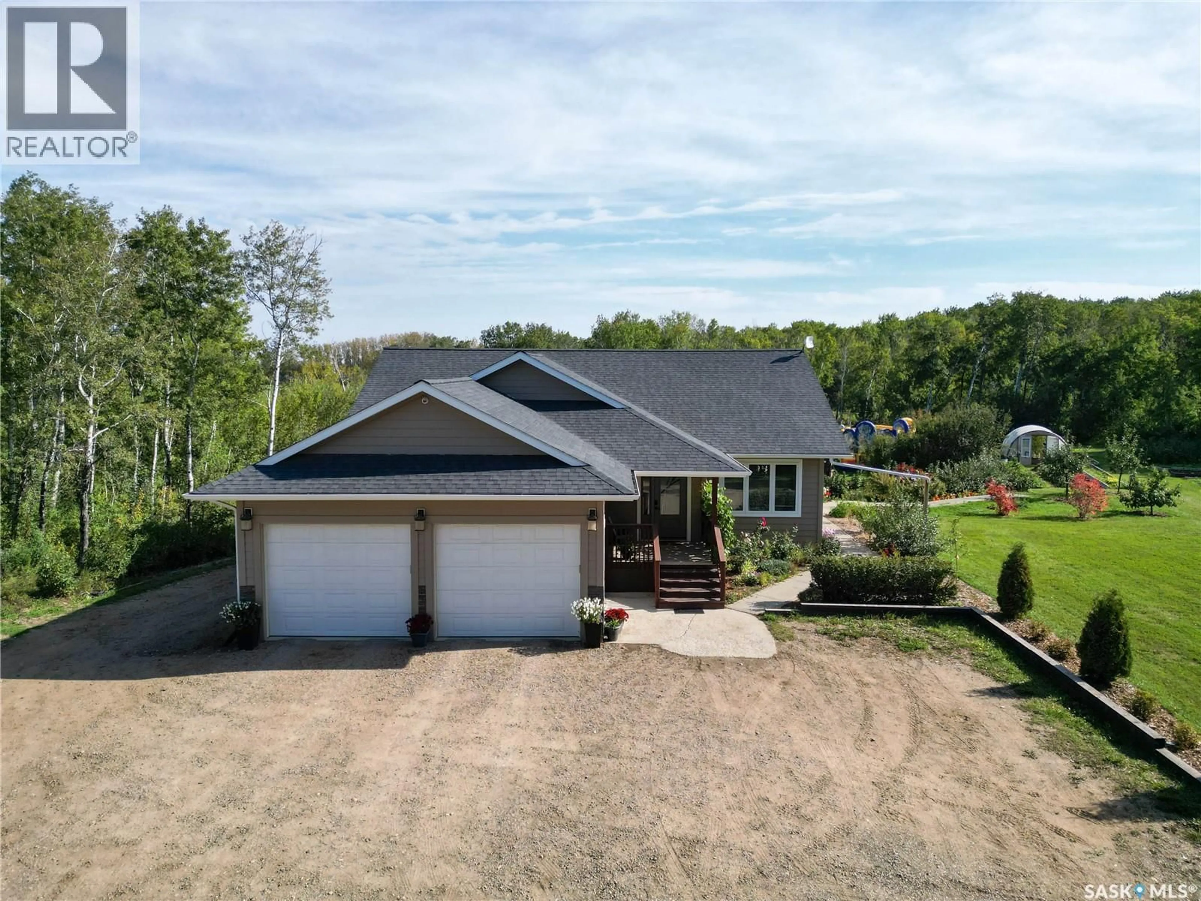 A pic from outside/outdoor area/front of a property/back of a property/a pic from drone, unknown for MACDOWALL ACREAGE, Prince Albert Rm No. 461 Saskatchewan S0K2S0