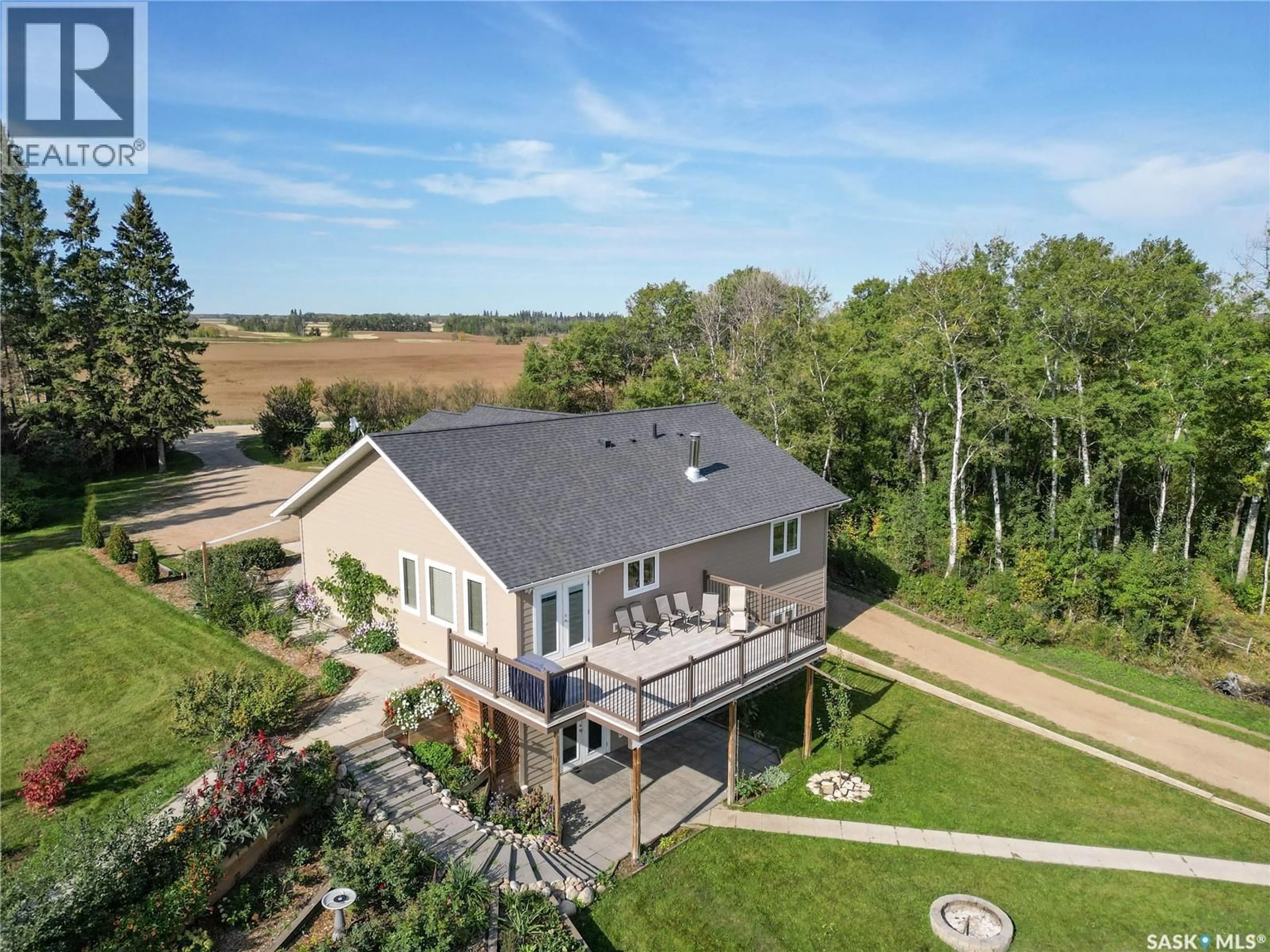 A pic from outside/outdoor area/front of a property/back of a property/a pic from drone, water/lake/river/ocean view for MACDOWALL ACREAGE, Prince Albert Rm No. 461 Saskatchewan S0K2S0