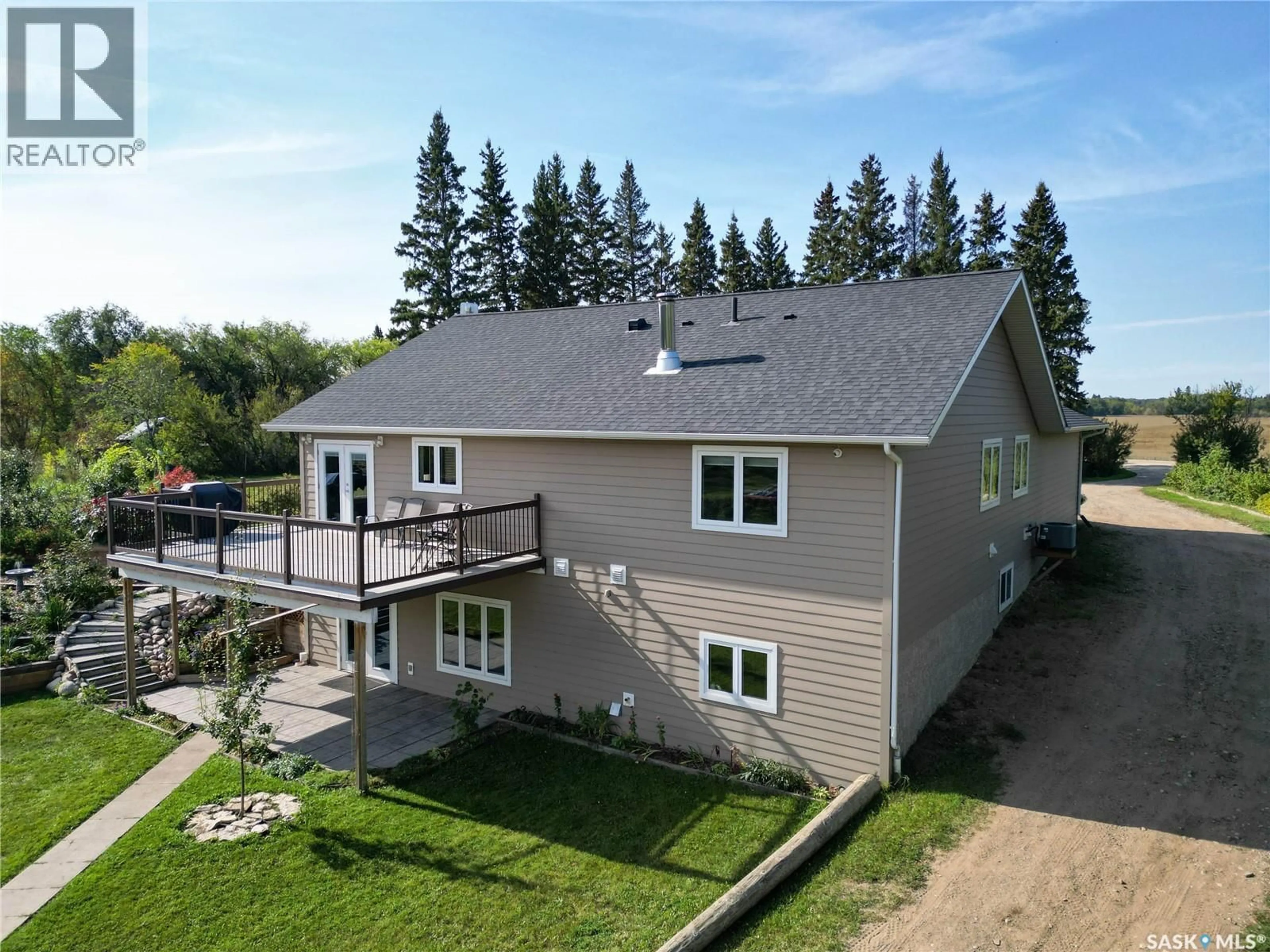 A pic from outside/outdoor area/front of a property/back of a property/a pic from drone, unknown for MACDOWALL ACREAGE, Prince Albert Rm No. 461 Saskatchewan S0K2S0