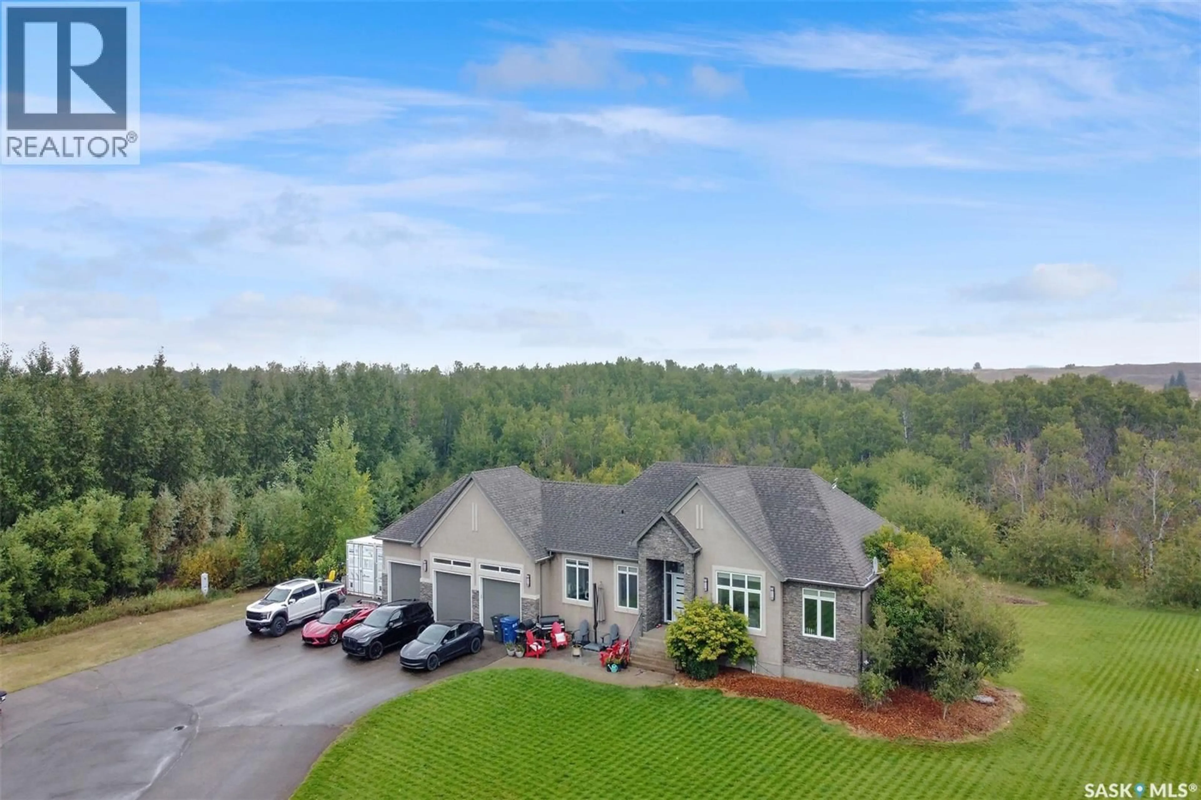A pic from outside/outdoor area/front of a property/back of a property/a pic from drone, mountain view for 300 HANLEY CRESCENT, Edenwold Rm No.158 Saskatchewan S0G3Z0