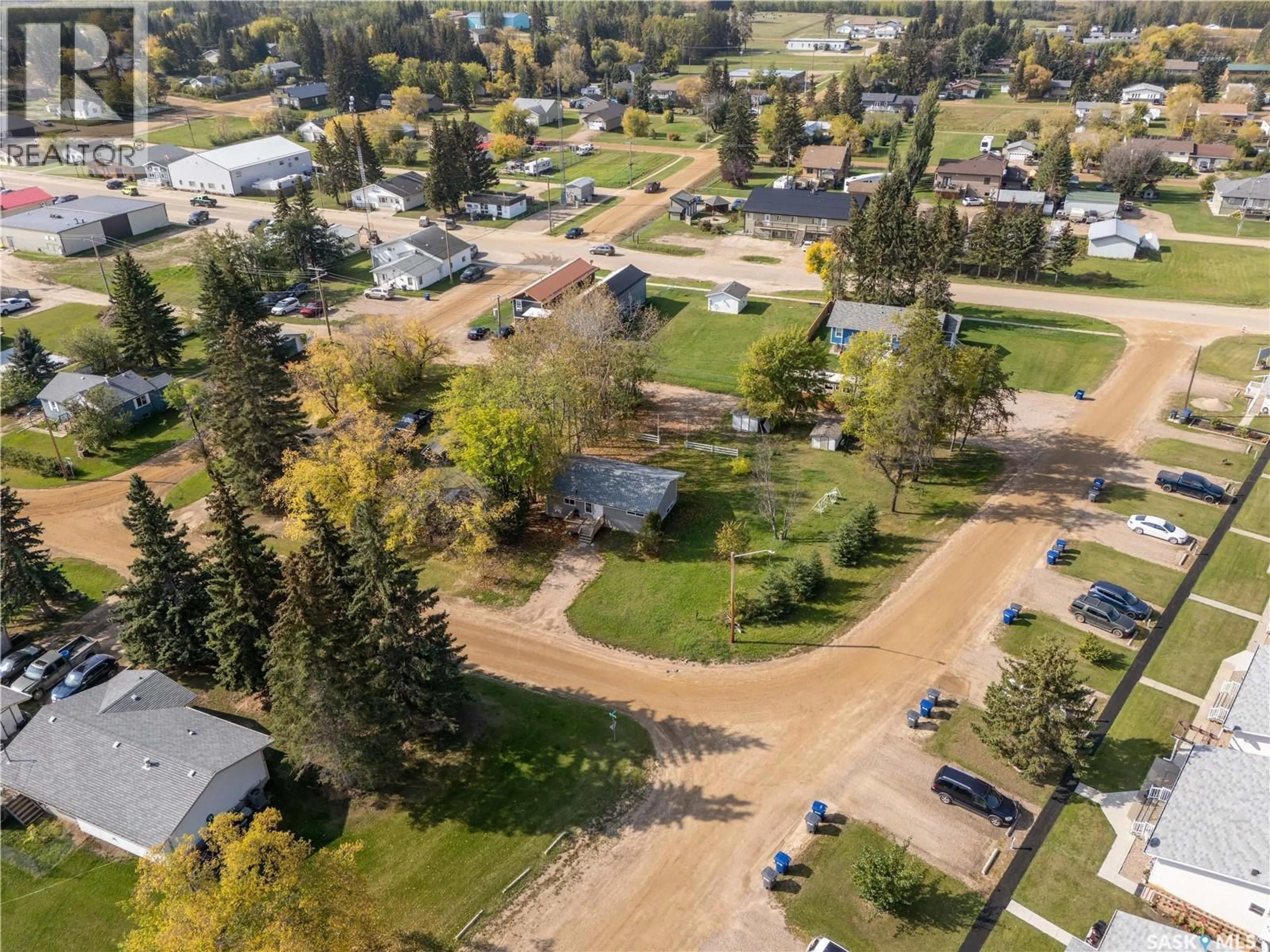 A pic from outside/outdoor area/front of a property/back of a property/a pic from drone, street for 145 1ST STREET, Pierceland Saskatchewan S0M2K0