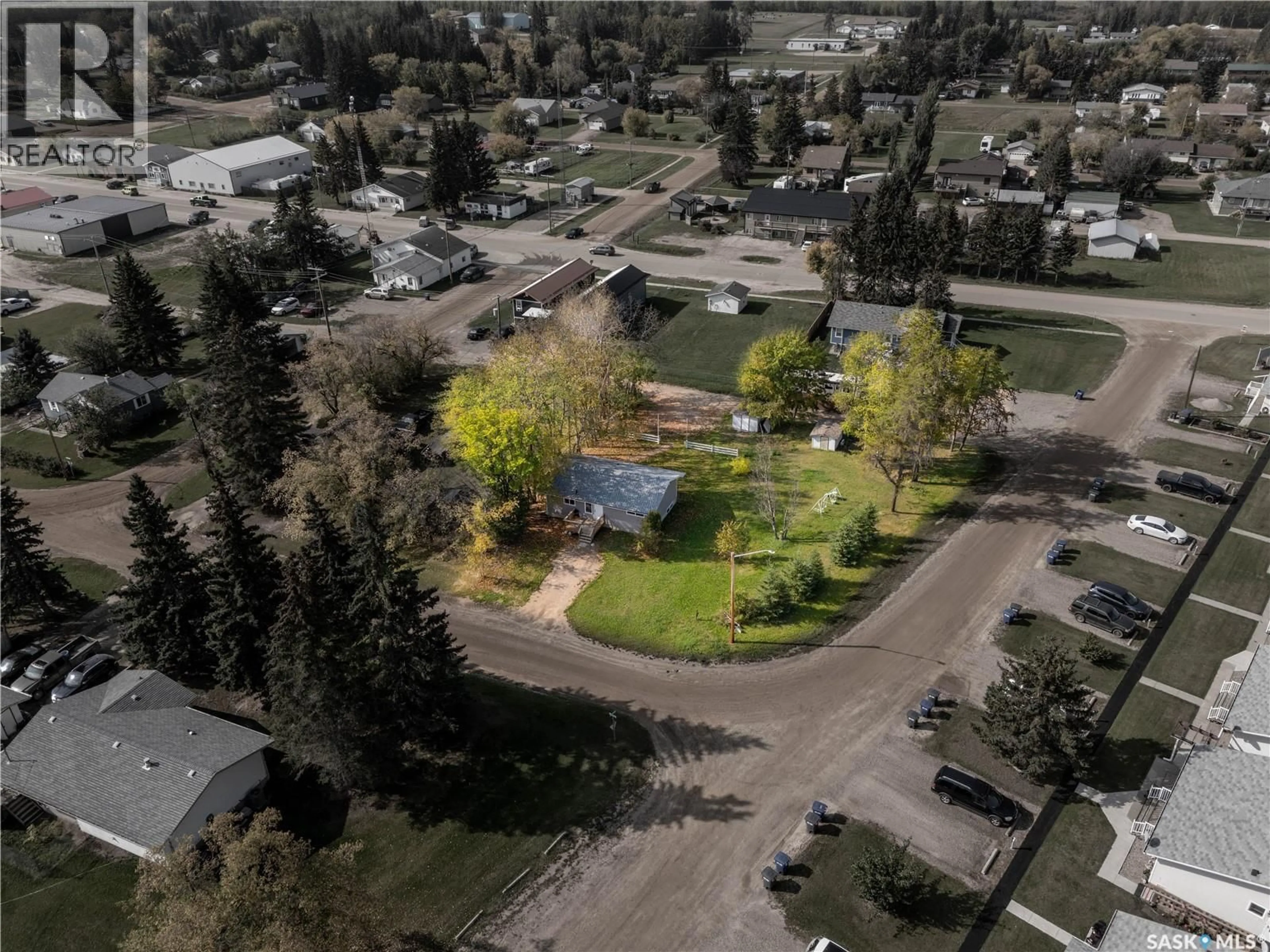 A pic from outside/outdoor area/front of a property/back of a property/a pic from drone, mountain view for 145 1ST STREET, Pierceland Saskatchewan S0M2K0