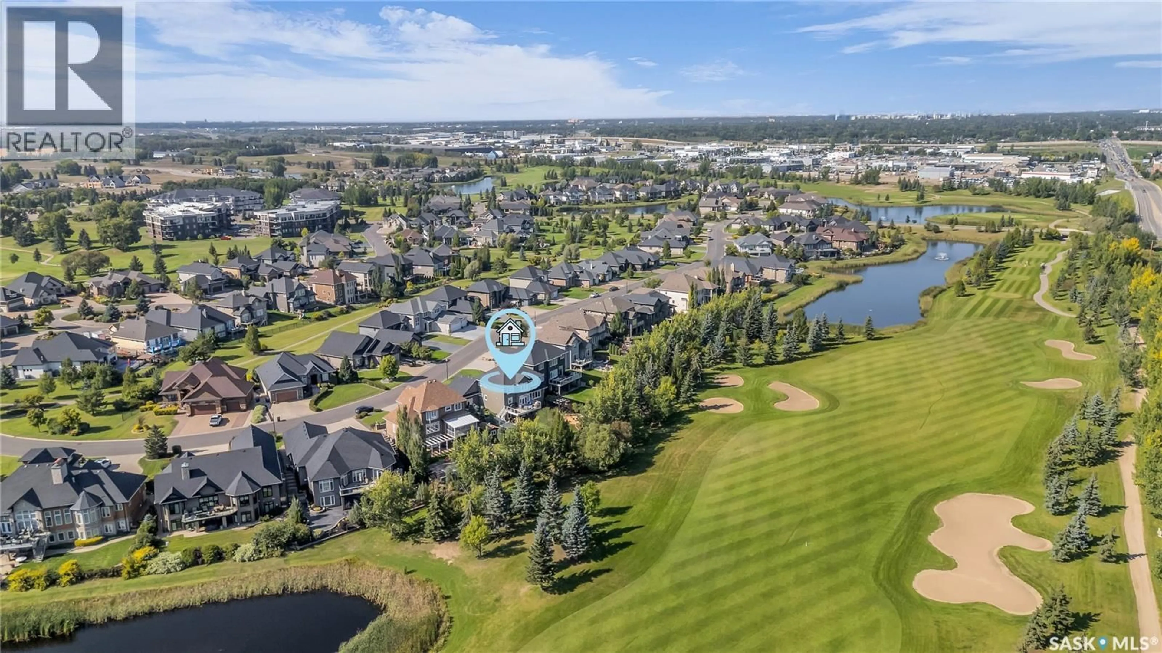 A pic from outside/outdoor area/front of a property/back of a property/a pic from drone, water/lake/river/ocean view for 69 602 CARTWRIGHT STREET, Saskatoon Saskatchewan S7T0G4