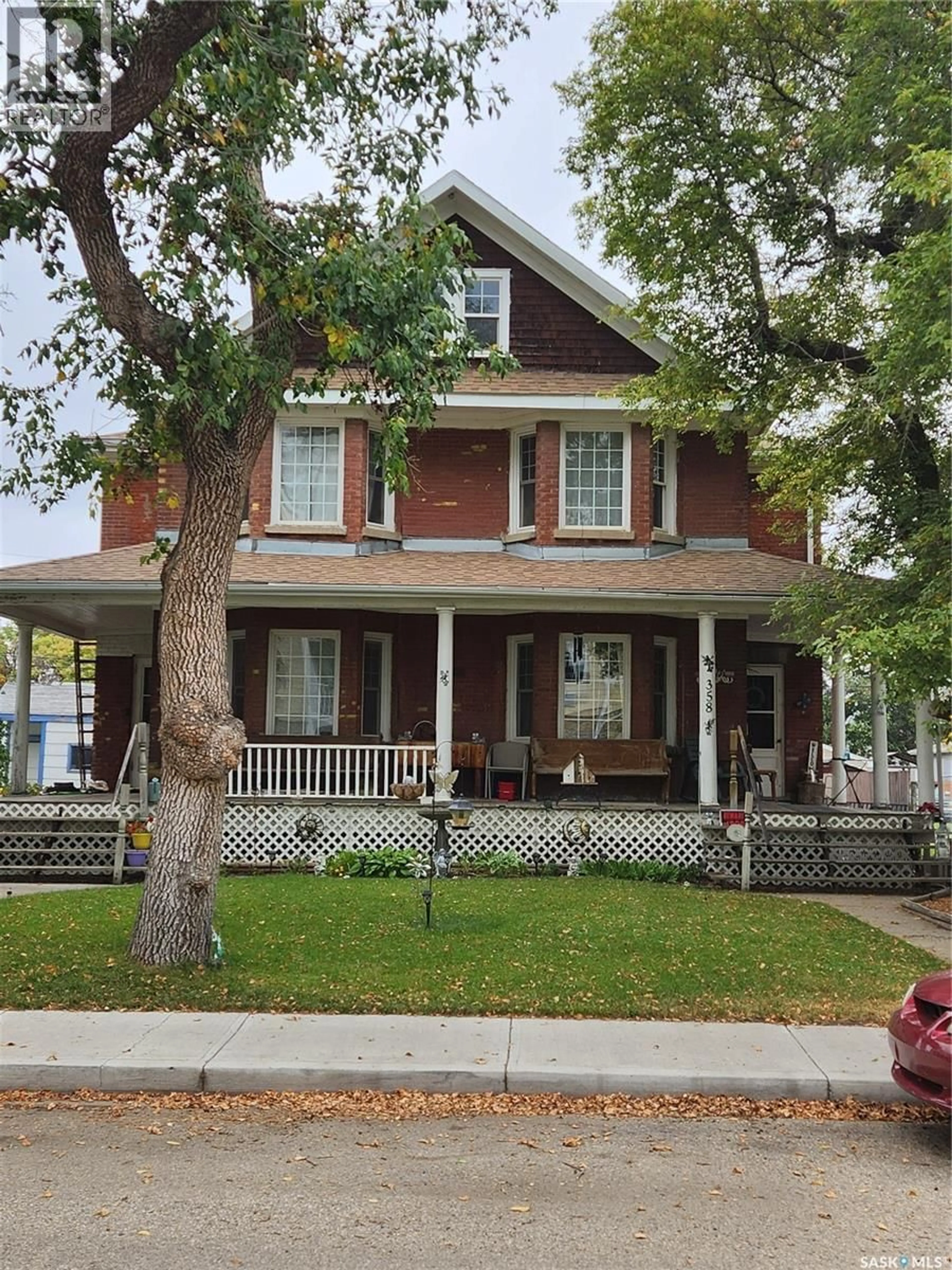 Home with brick exterior material, street for 358-364 STADACONA STREET, Moose Jaw Saskatchewan S6H1Z6