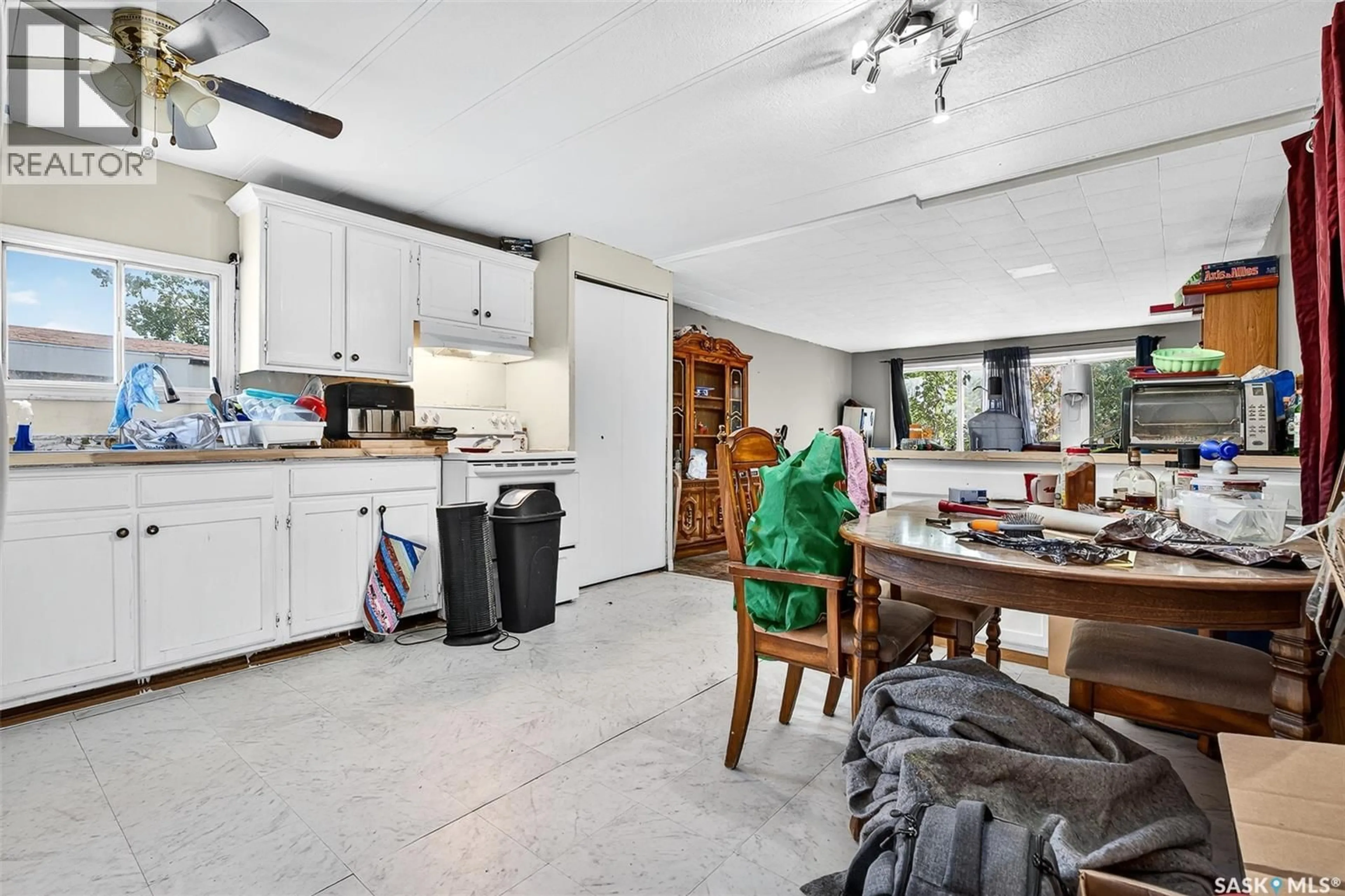 Open concept kitchen, ceramic/tile floor for 79 SPRUCE STREET, Caronport Saskatchewan S0H0S0