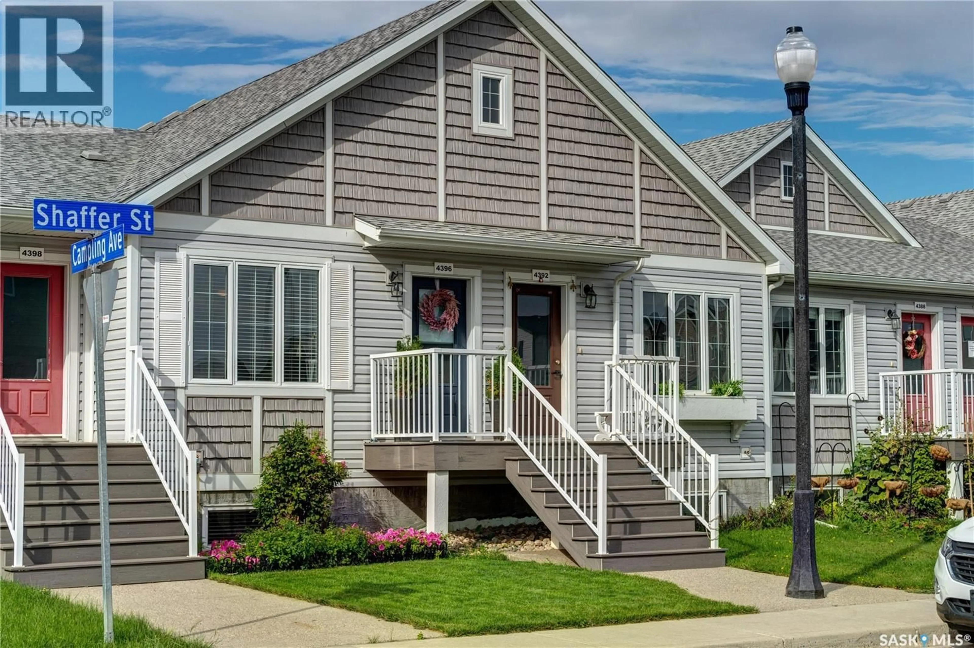 Home with vinyl exterior material, street for 4396 SHAFFER STREET, Regina Saskatchewan S4W0L4