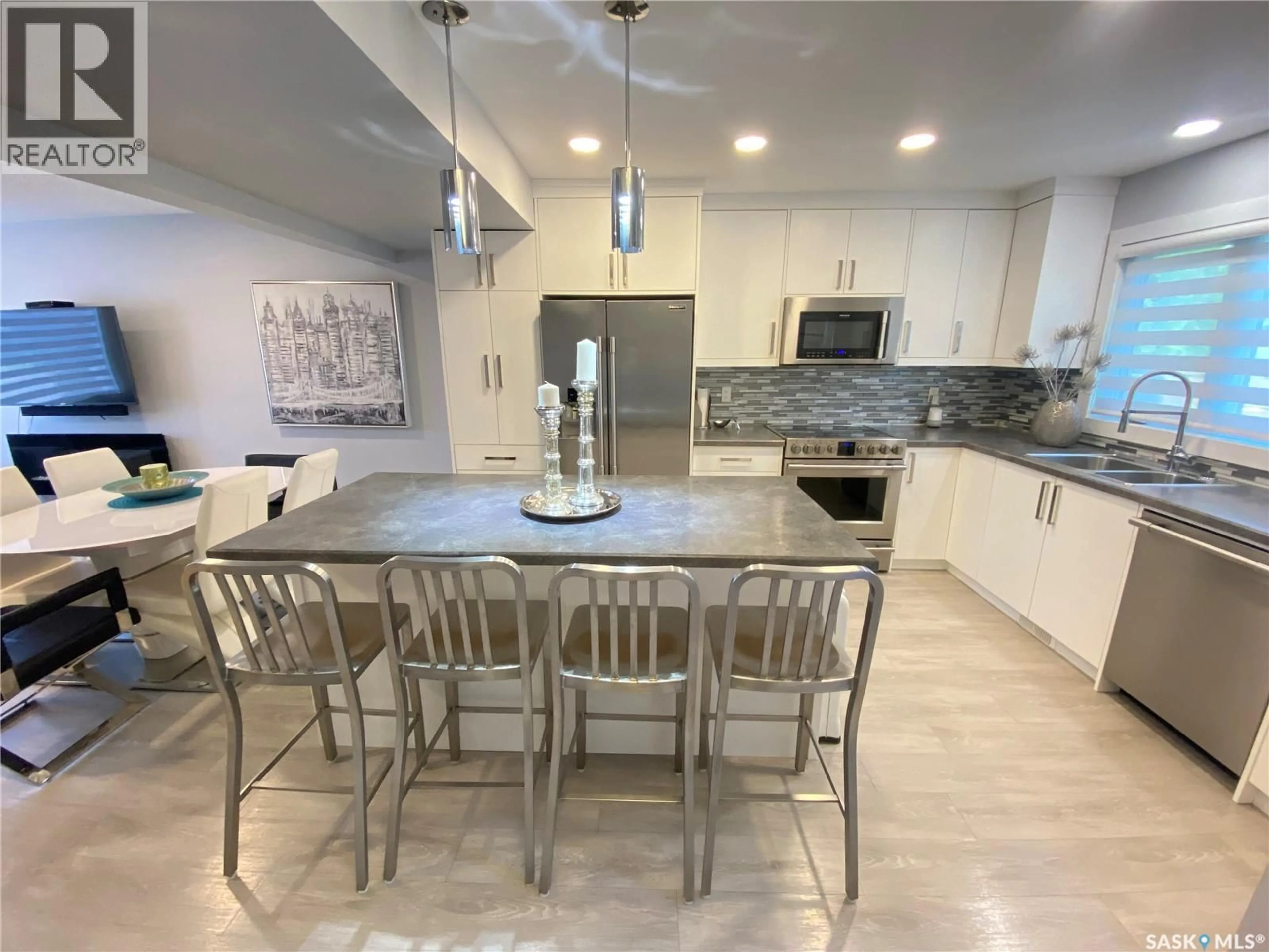 Open concept kitchen, ceramic/tile floor for 7 CALWOOD CRESCENT, Yorkton Saskatchewan S3N2T5