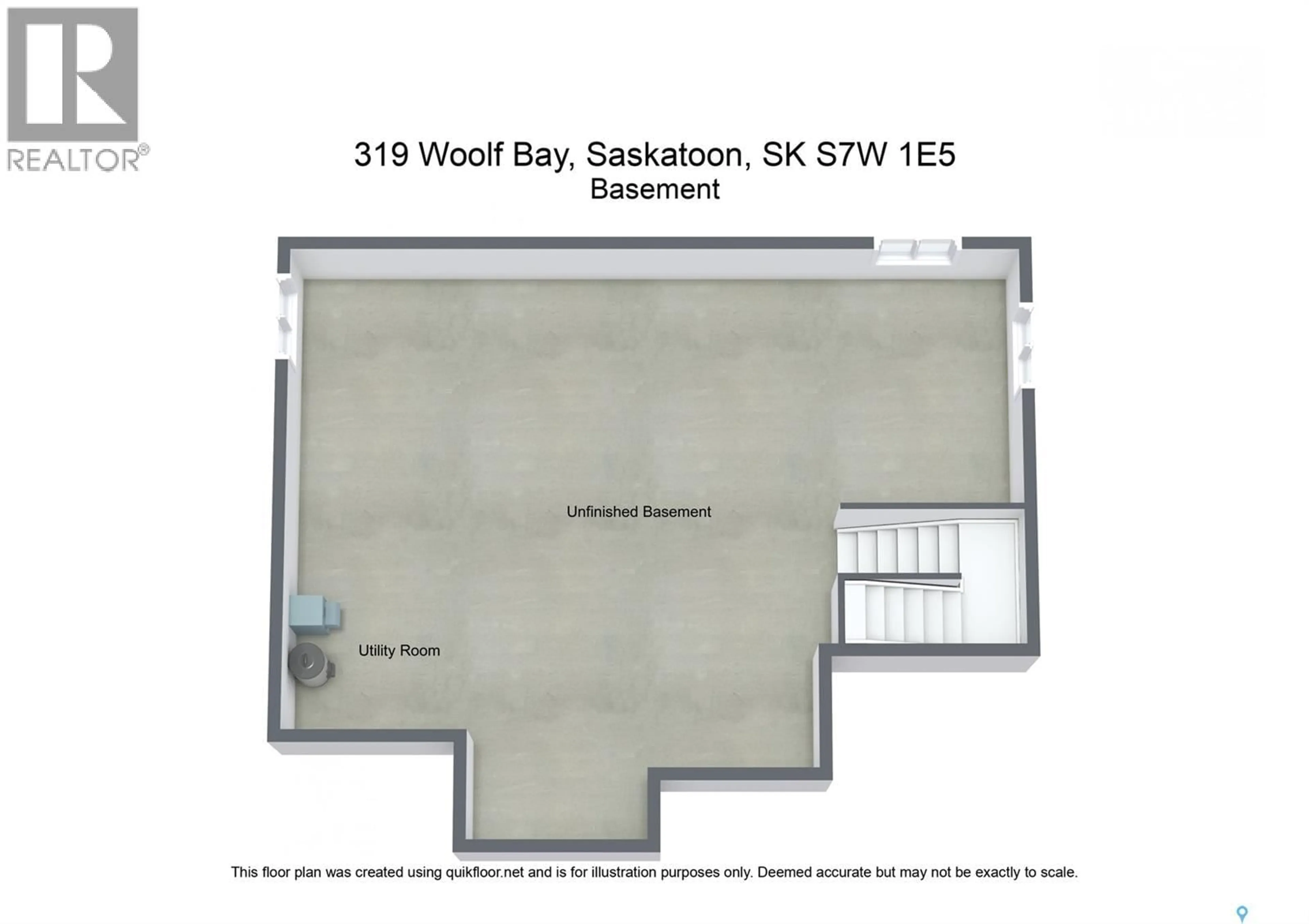 Floor plan for 319 WOOLF BAY, Saskatoon Saskatchewan S7W1E5