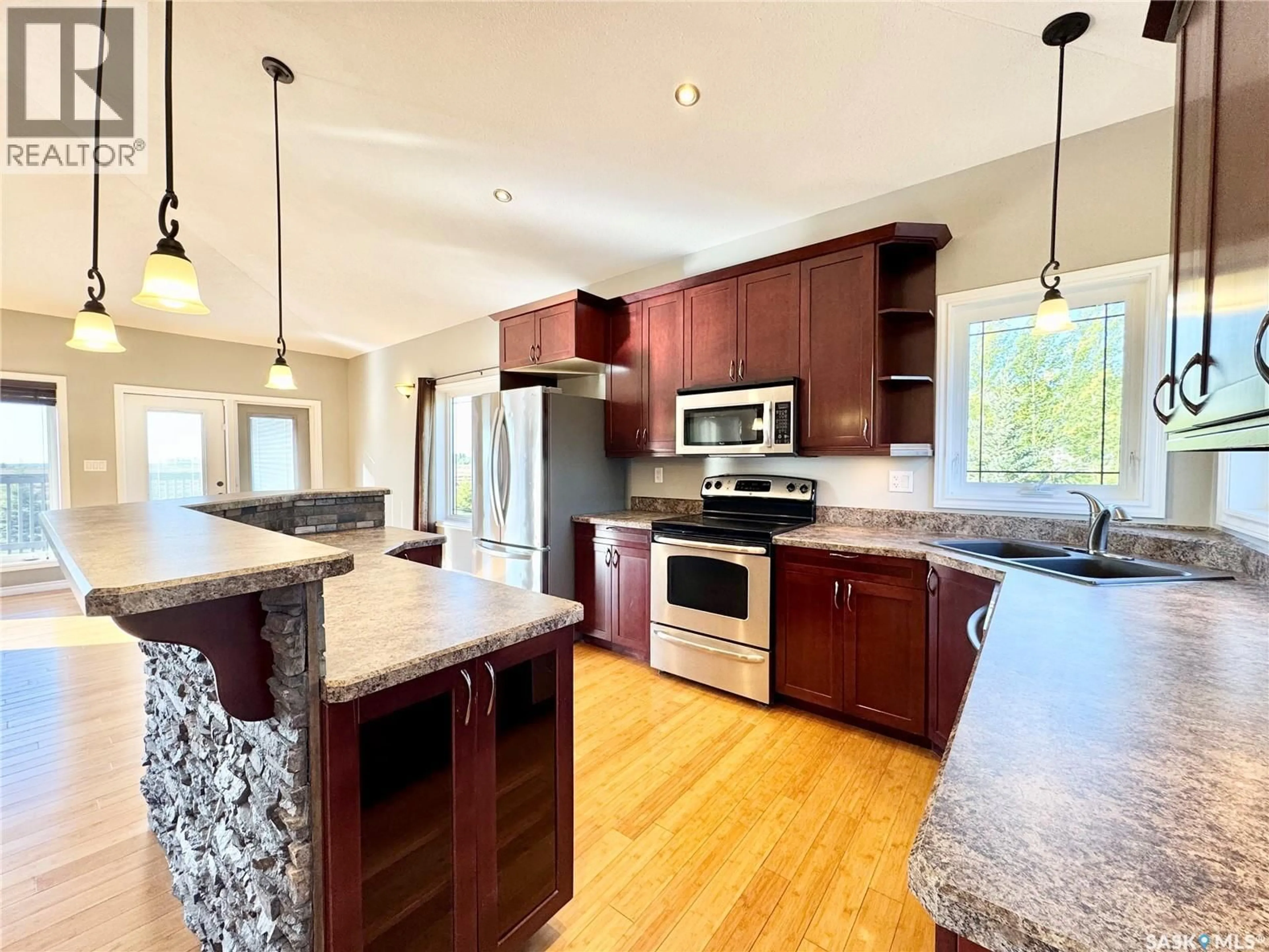 Open concept kitchen, unknown for 233 UNITY STREET, Albertville Saskatchewan S0J0A0