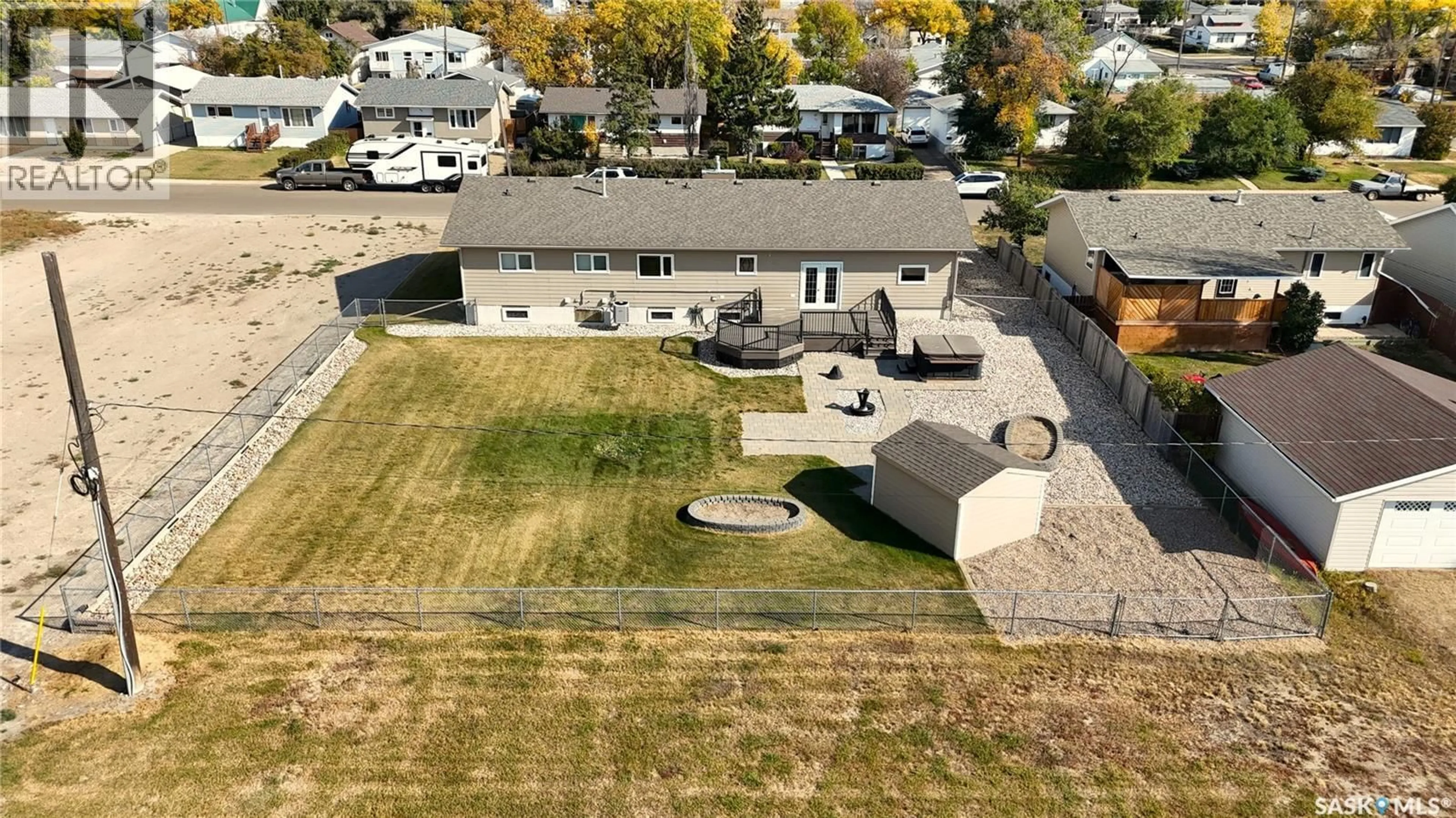 A pic from outside/outdoor area/front of a property/back of a property/a pic from drone, unknown for 50 1ST AVENUE, Swift Current Saskatchewan S9H3G9