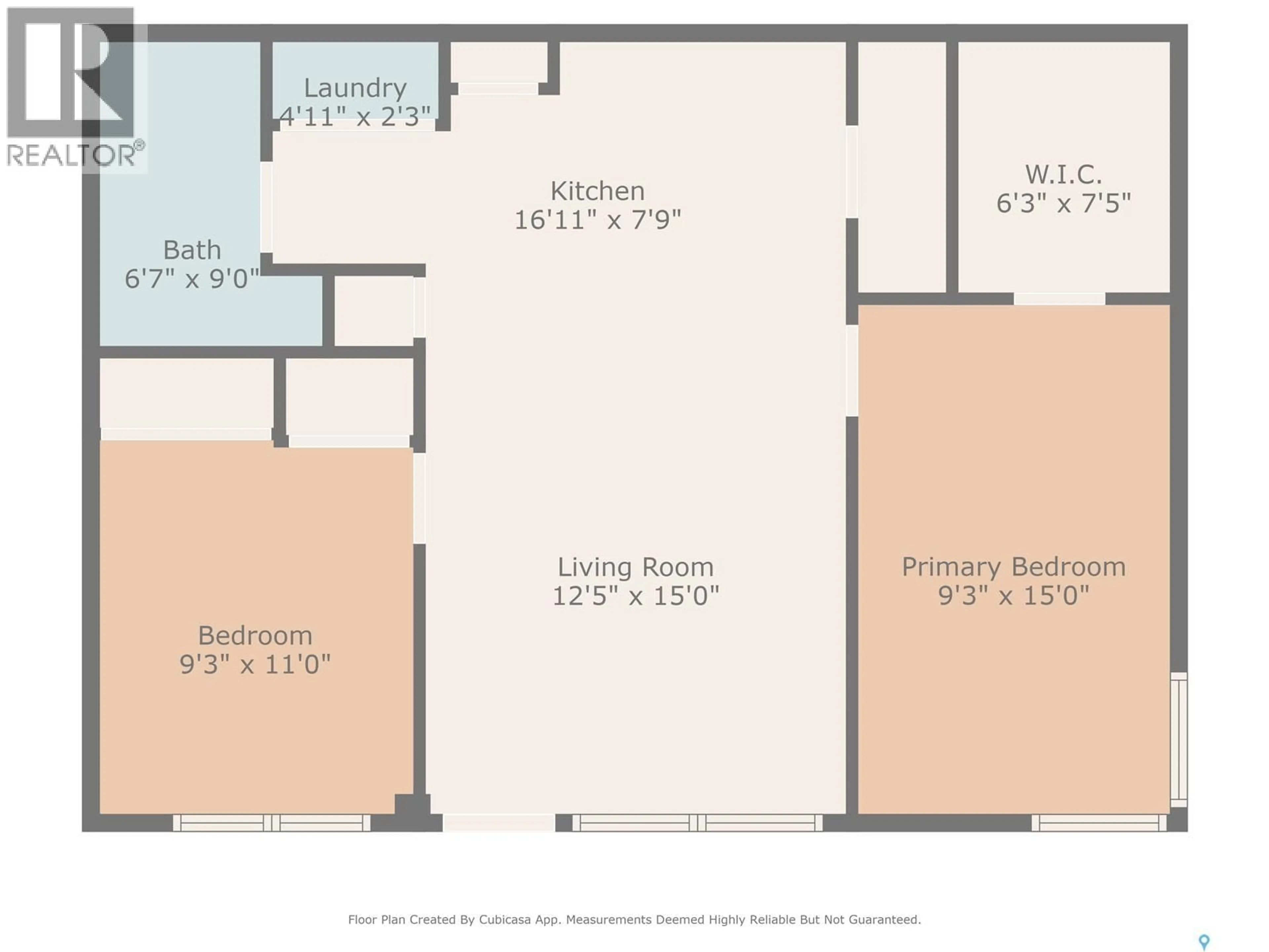 Floor plan for N - 103 120 C AVENUE, Saskatoon Saskatchewan S7L7M3