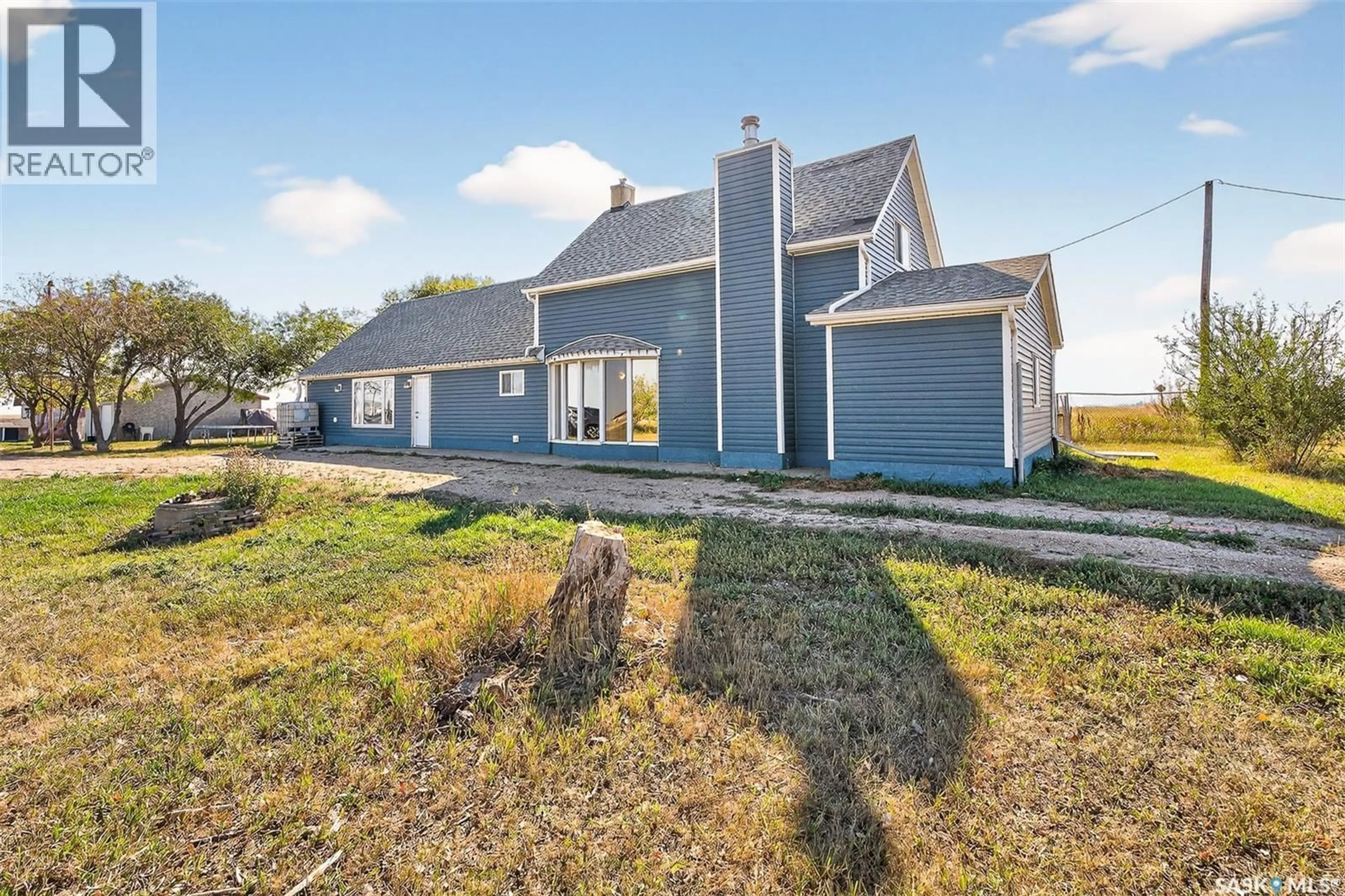 A pic from outside/outdoor area/front of a property/back of a property/a pic from drone, unknown for 161 VANSNICK ACREAGE, Moose Jaw Rm No. 161 Saskatchewan S0H4C0