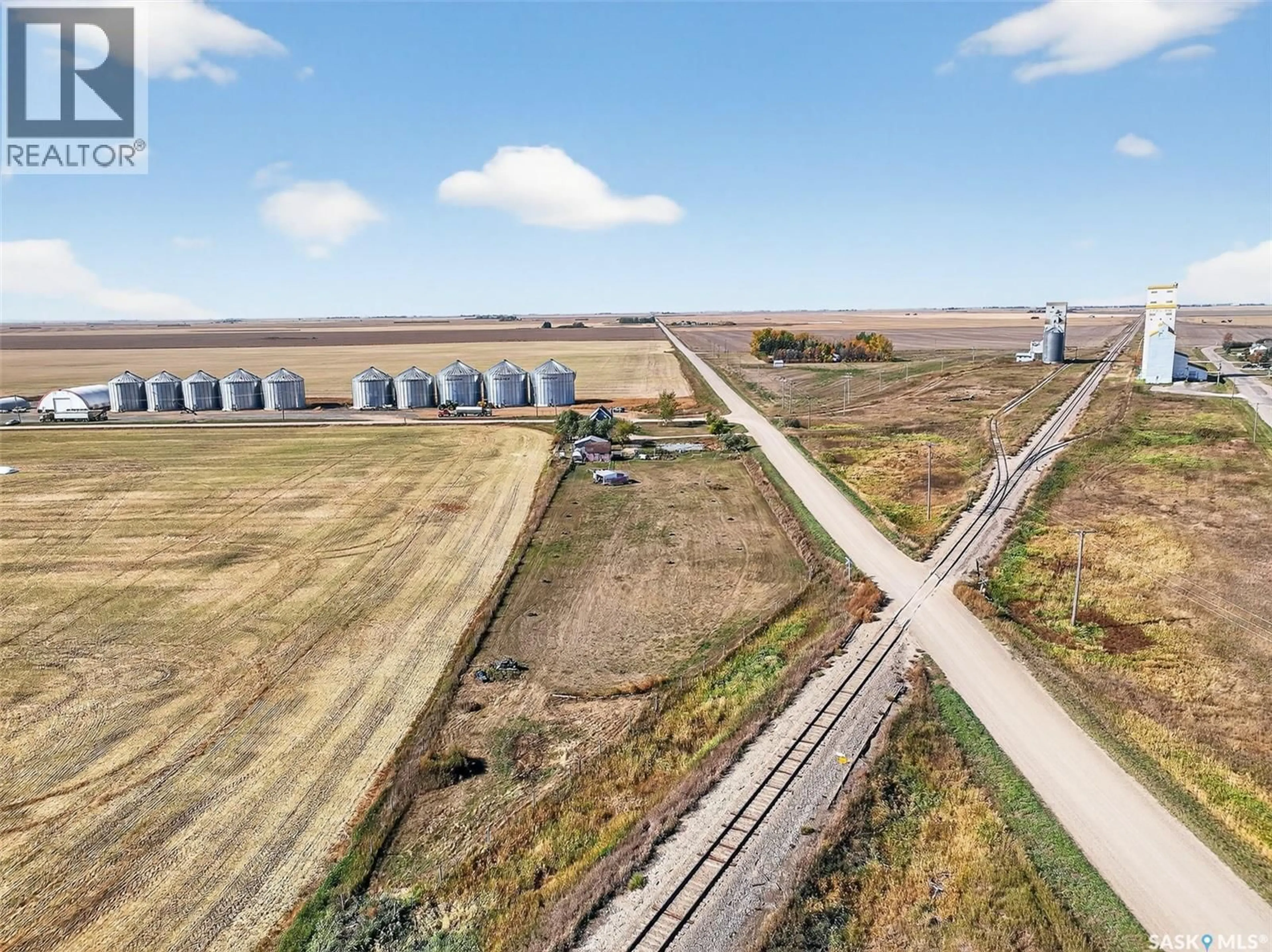 A pic from outside/outdoor area/front of a property/back of a property/a pic from drone, building for 161 VANSNICK ACREAGE, Moose Jaw Rm No. 161 Saskatchewan S0H4C0