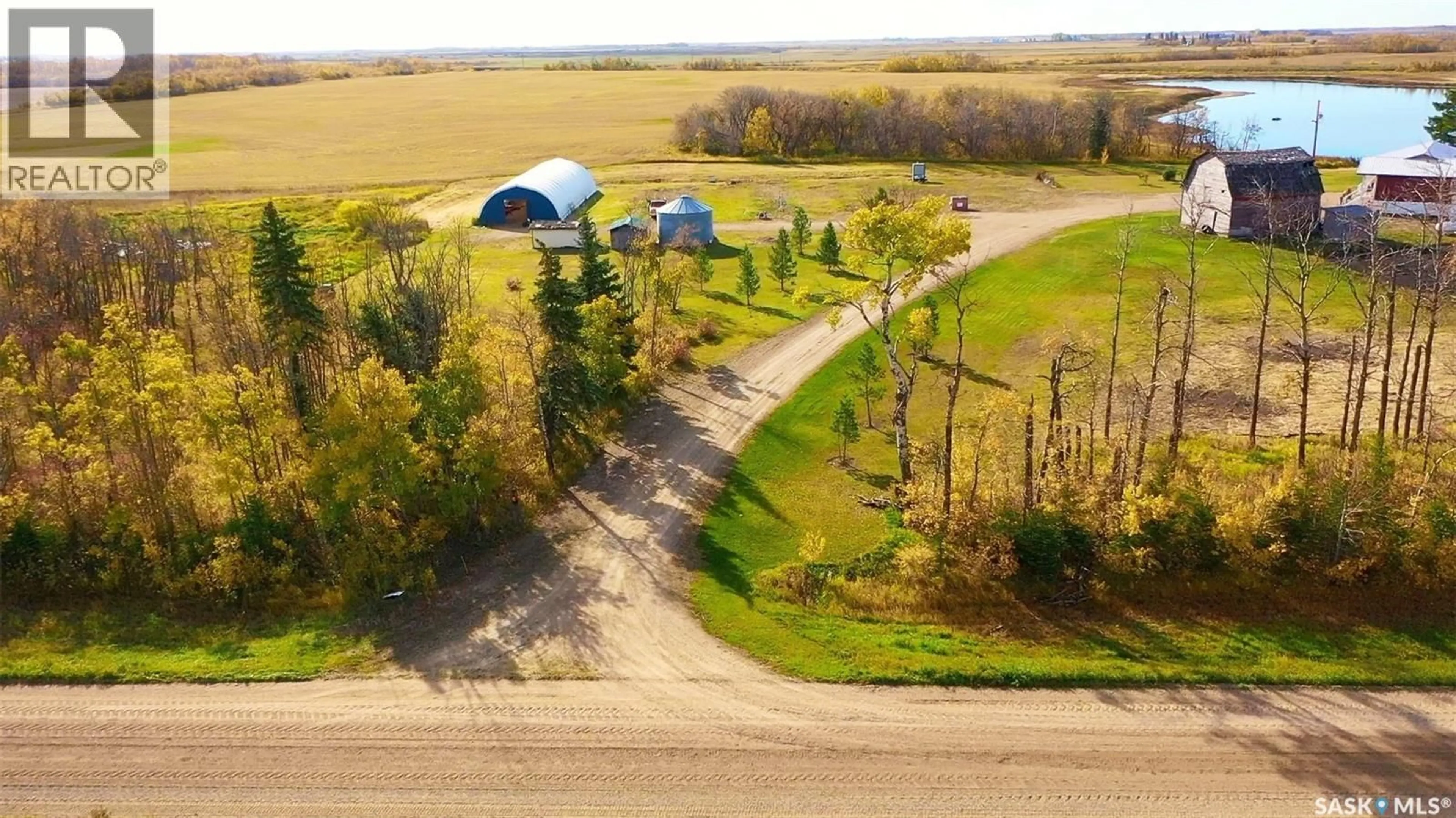 A pic from outside/outdoor area/front of a property/back of a property/a pic from drone, unknown for SH ACREAGE, Orkney Rm No. 244 Saskatchewan S0A3V0
