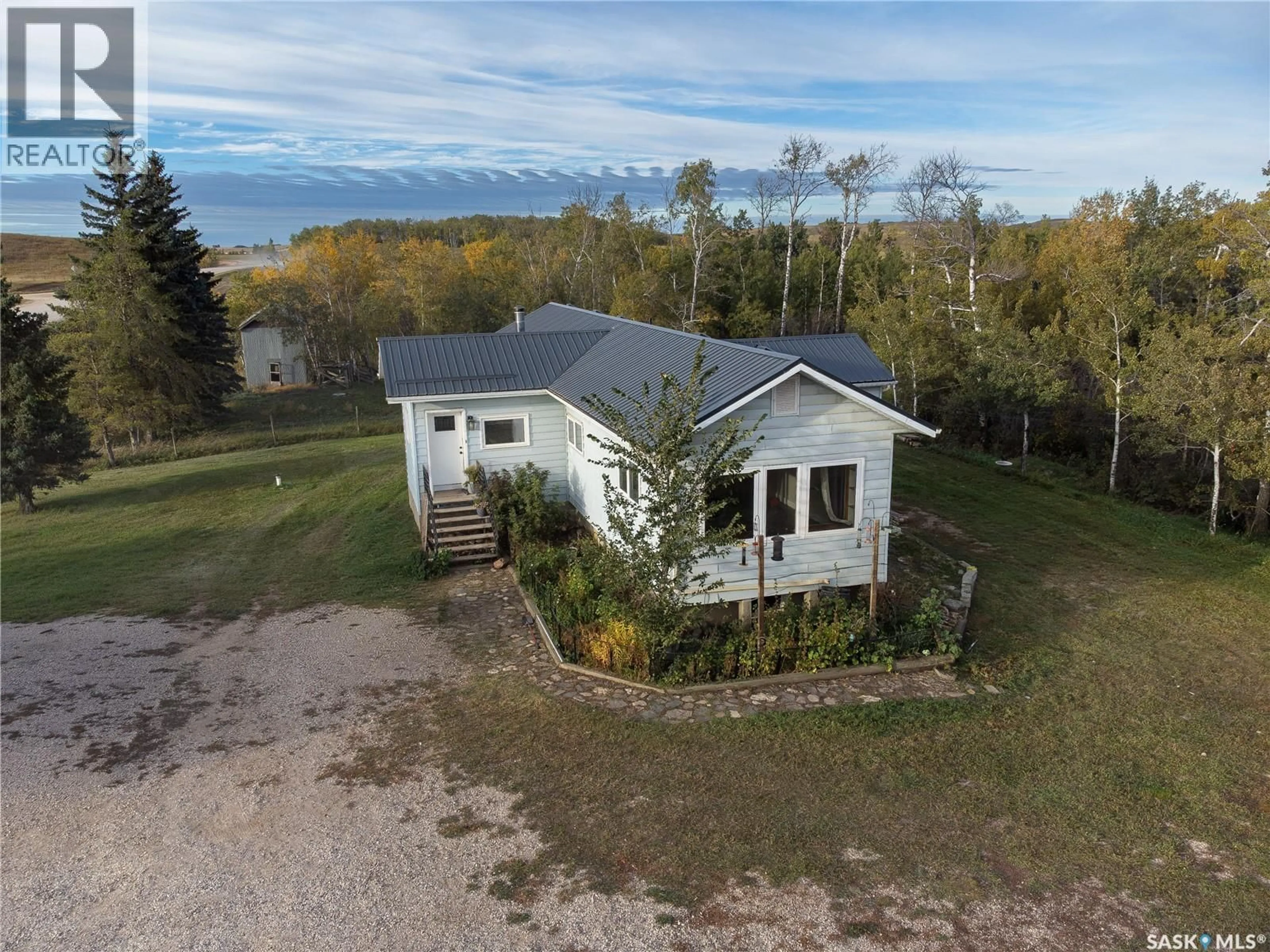 A pic from outside/outdoor area/front of a property/back of a property/a pic from drone, building for DOUGLAS ACREAGE, Douglas Rm No. 436 Saskatchewan S0M2V0