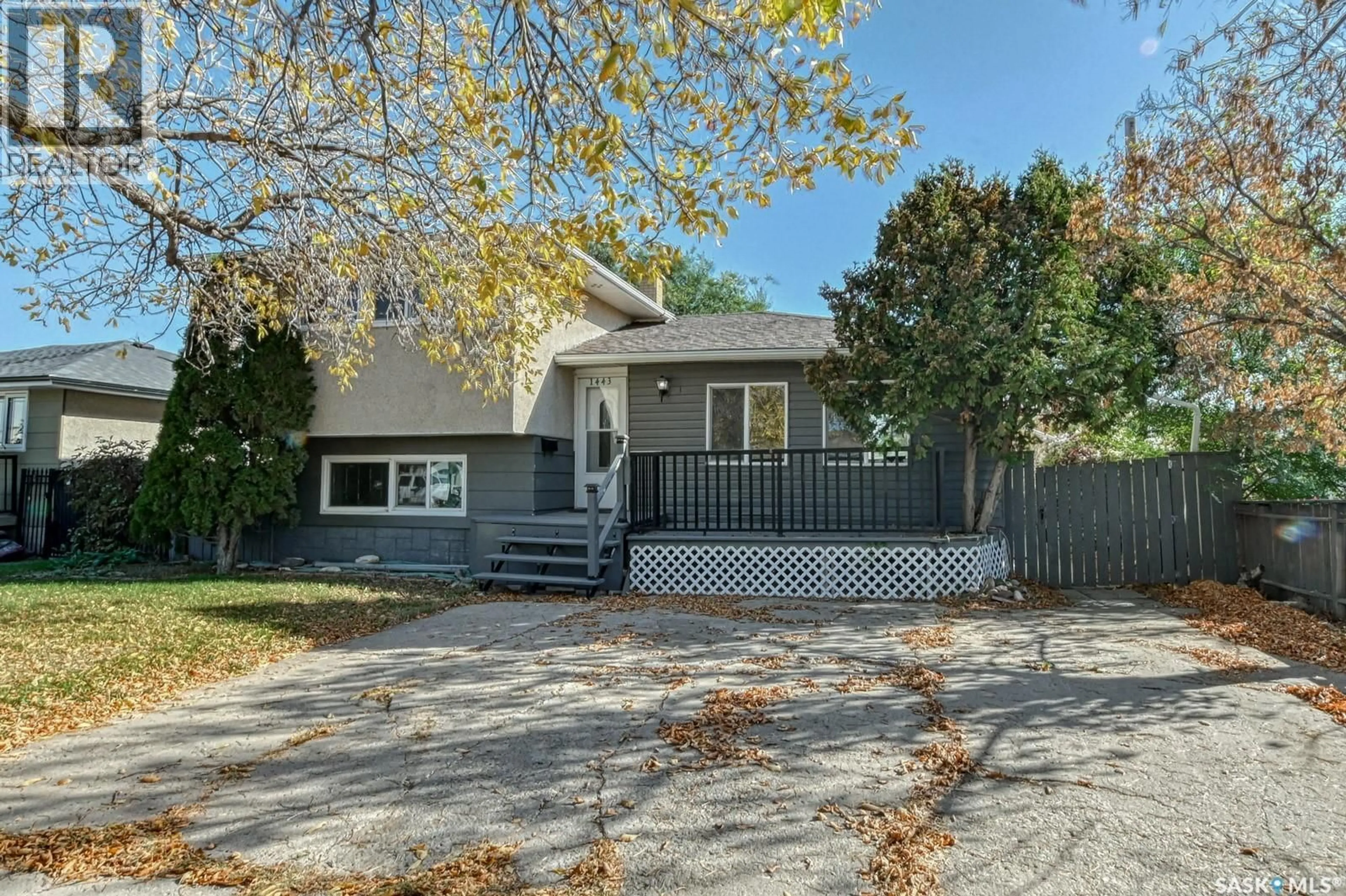 Home with vinyl exterior material, street for 1443 CLAYTON STREET, Regina Saskatchewan S4T7M8