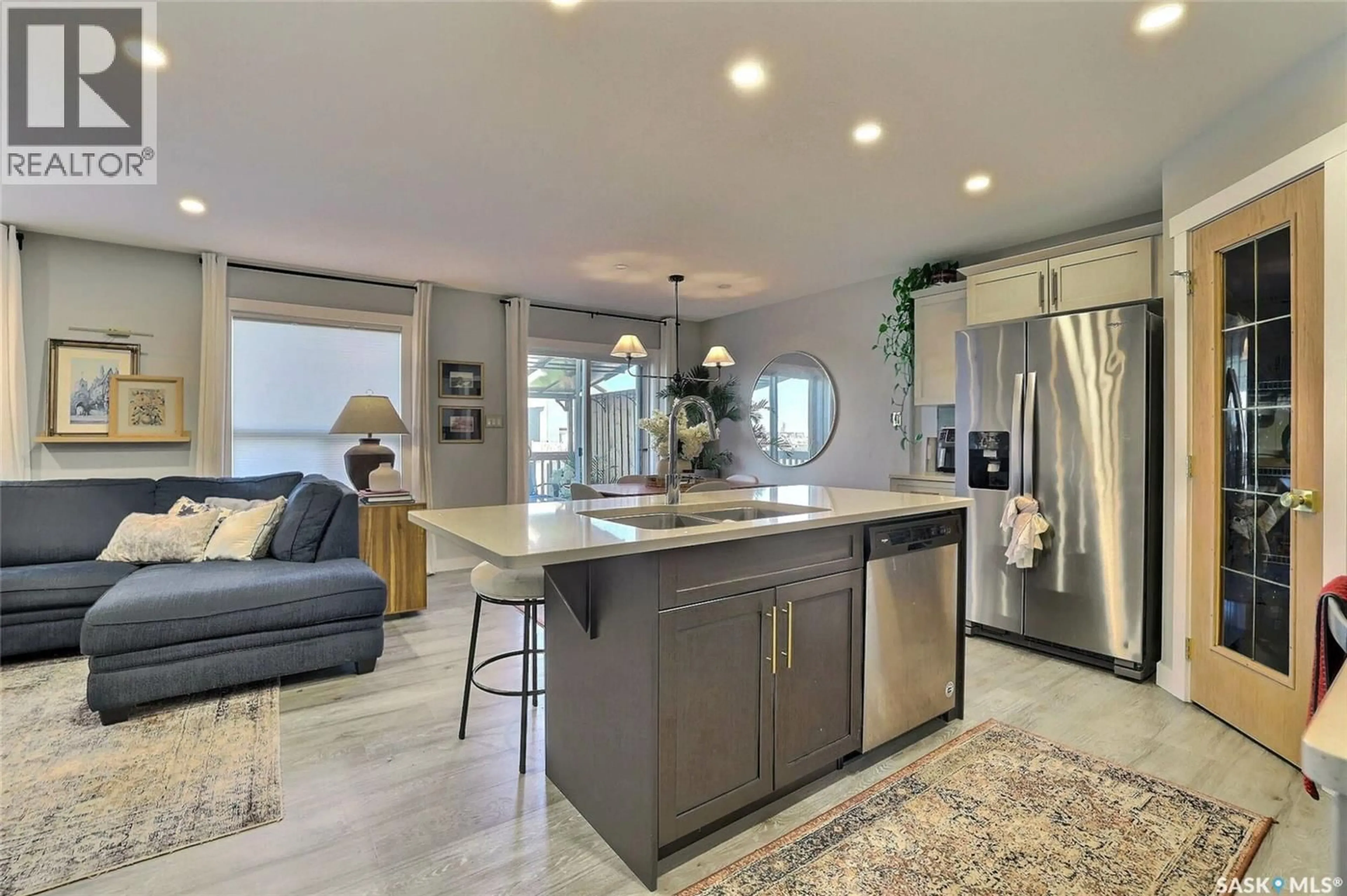Open concept kitchen, ceramic/tile floor for 1780 MUSTARD STREET, Regina Saskatchewan S4Y0G1