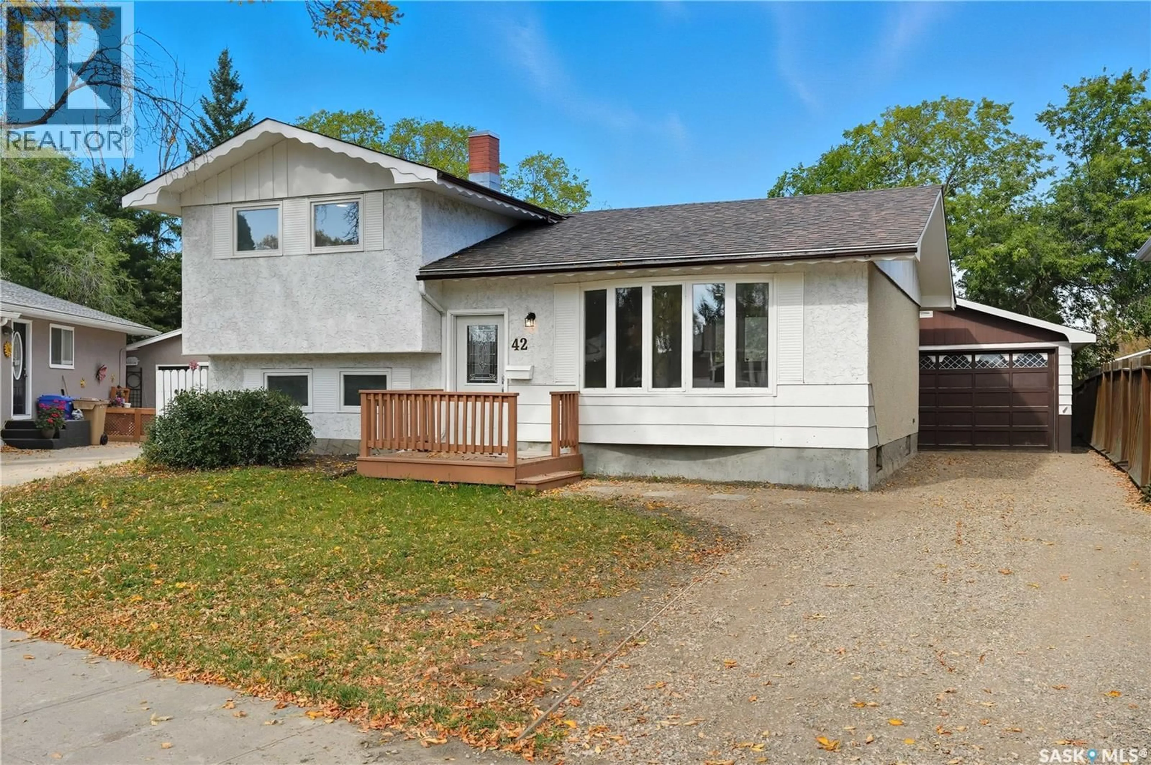 Home with brick exterior material, street for 42 AITKEN CRESCENT, Regina Saskatchewan S4R5W7