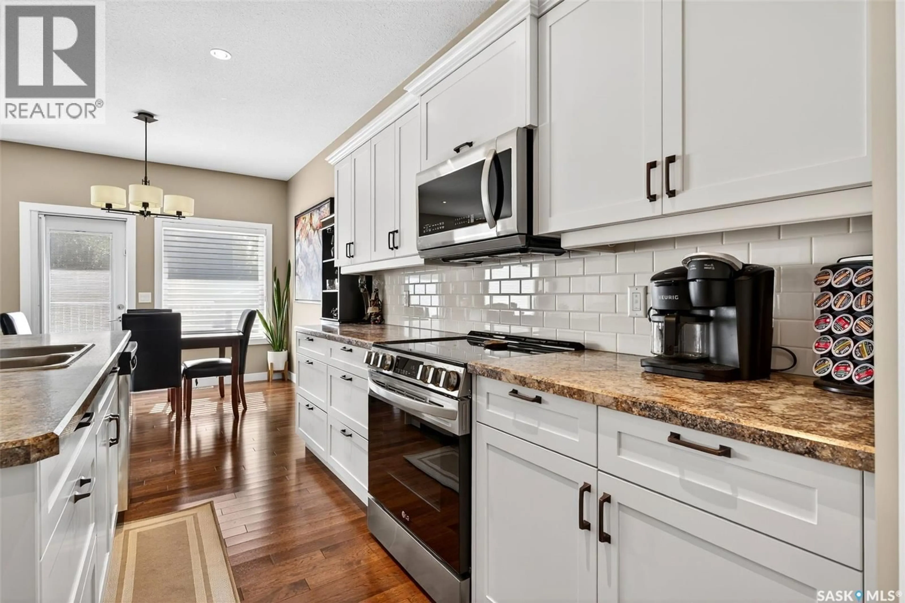 Open concept kitchen, ceramic/tile floor for 4015 LEPINE ROAD, Regina Saskatchewan S4V1J7