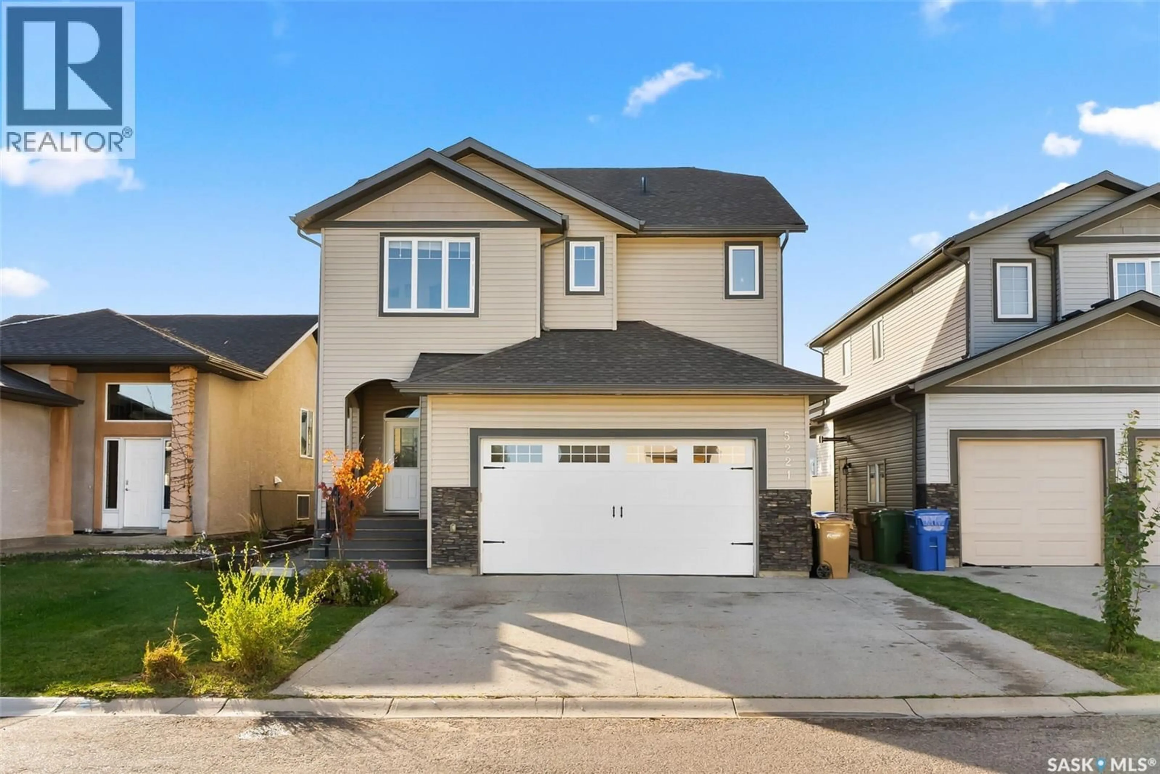 Home with vinyl exterior material, street for 5221 CANUCK CRESCENT, Regina Saskatchewan S4W0H1