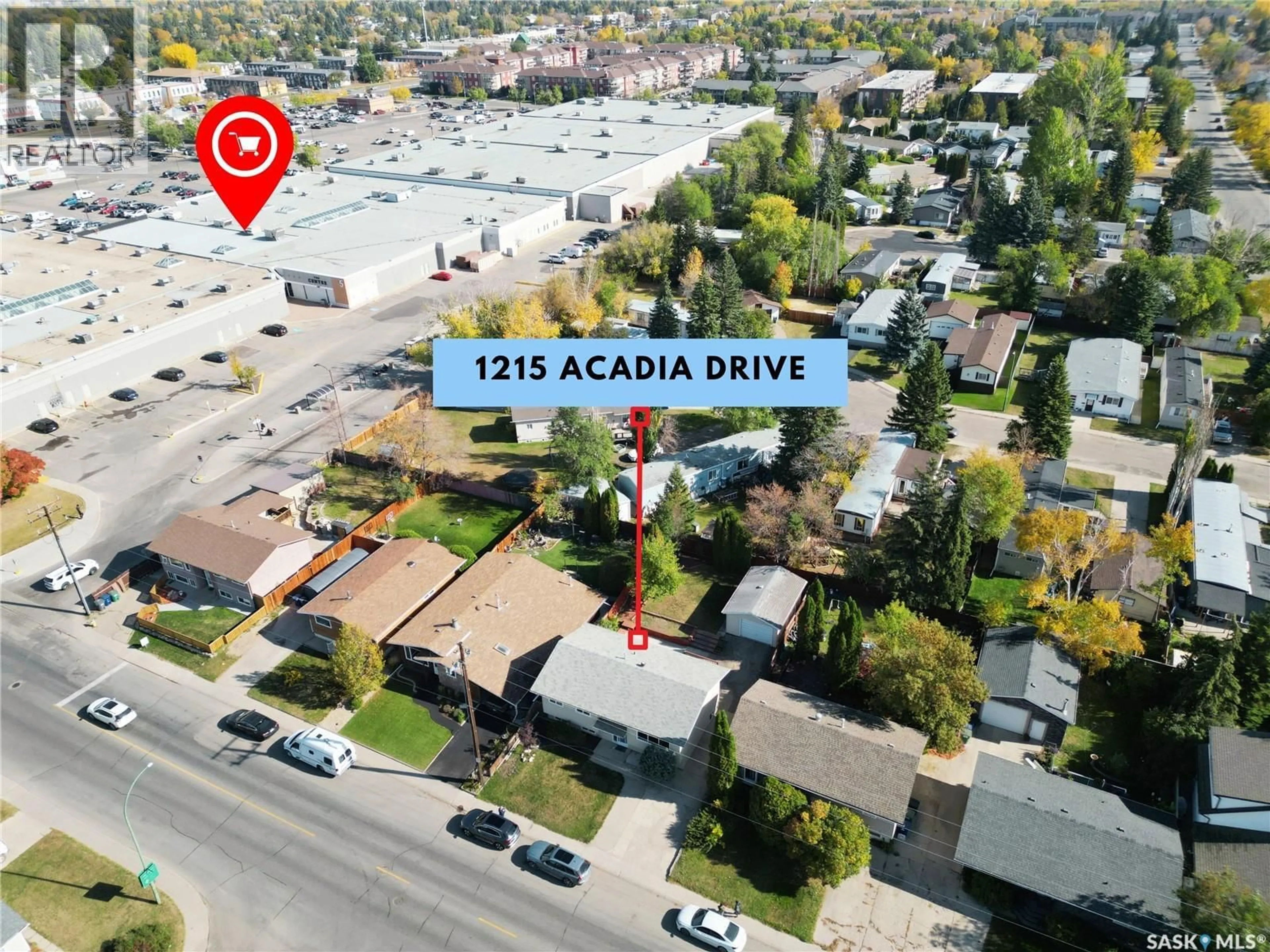 A pic from outside/outdoor area/front of a property/back of a property/a pic from drone, street for 1215 ACADIA DRIVE, Saskatoon Saskatchewan S7H4X4