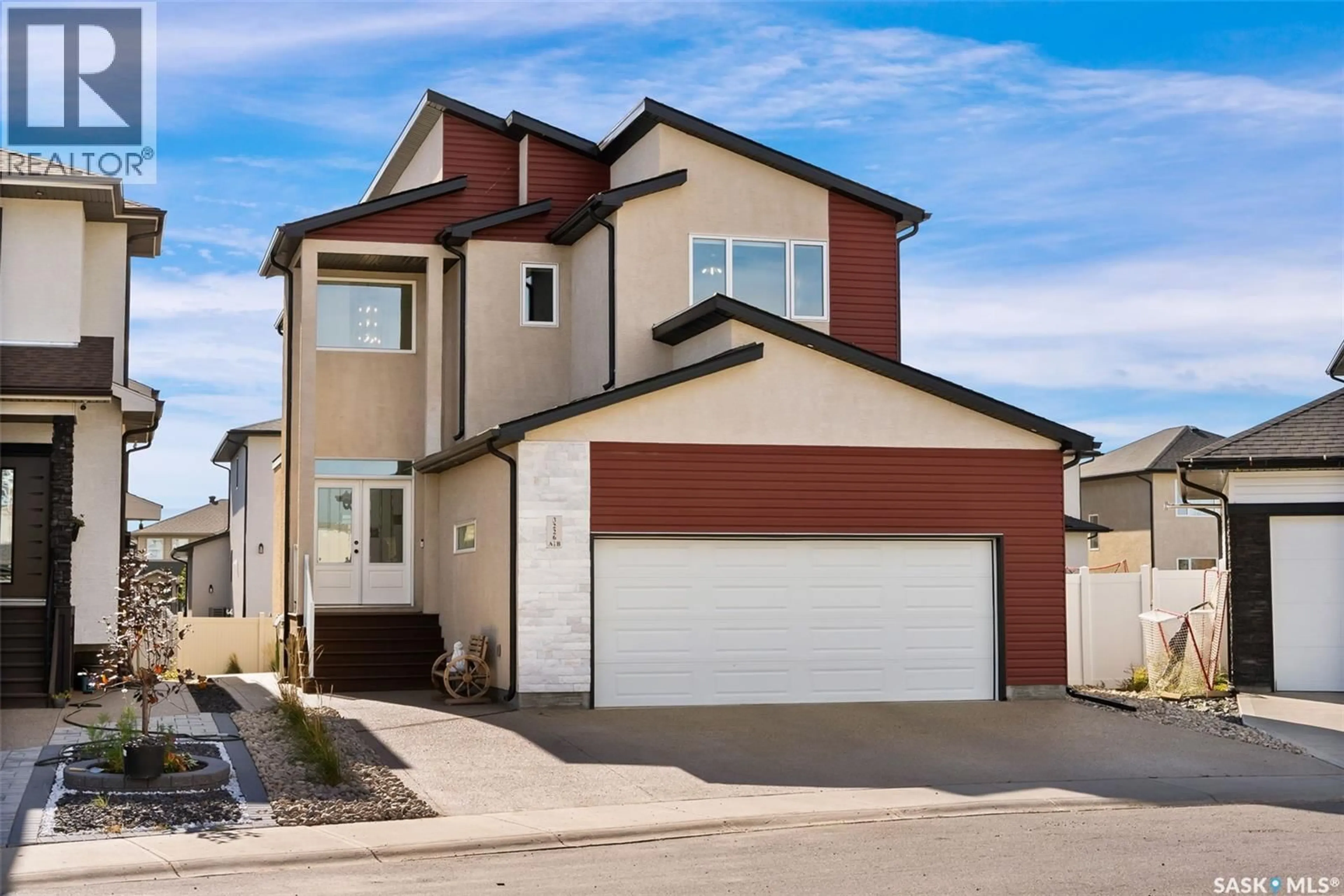 Home with vinyl exterior material, street for 3226 COPELAND ROAD, Regina Saskatchewan S4V3R6