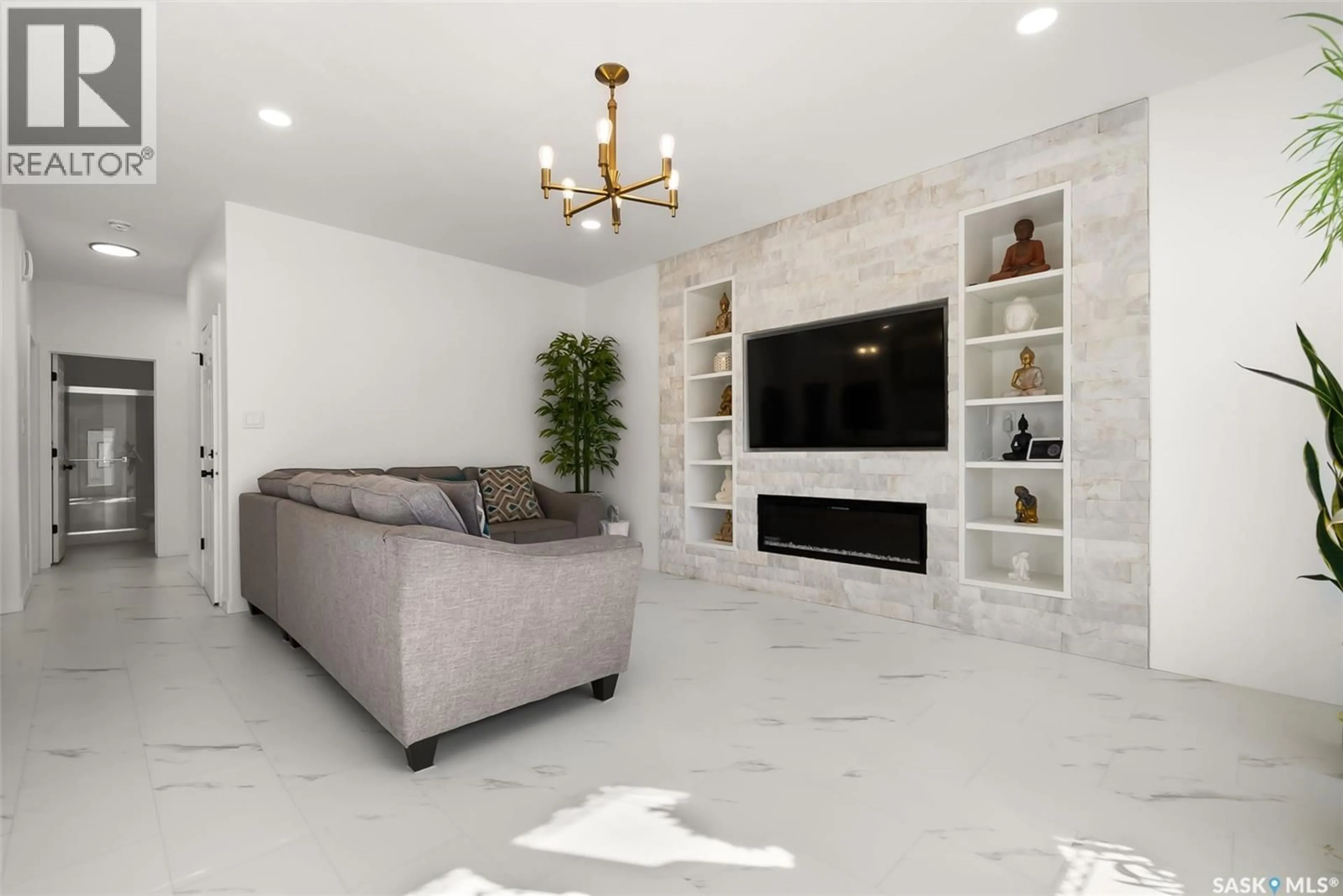 Living room with furniture, ceramic/tile floor for 3226 COPELAND ROAD, Regina Saskatchewan S4V3R6
