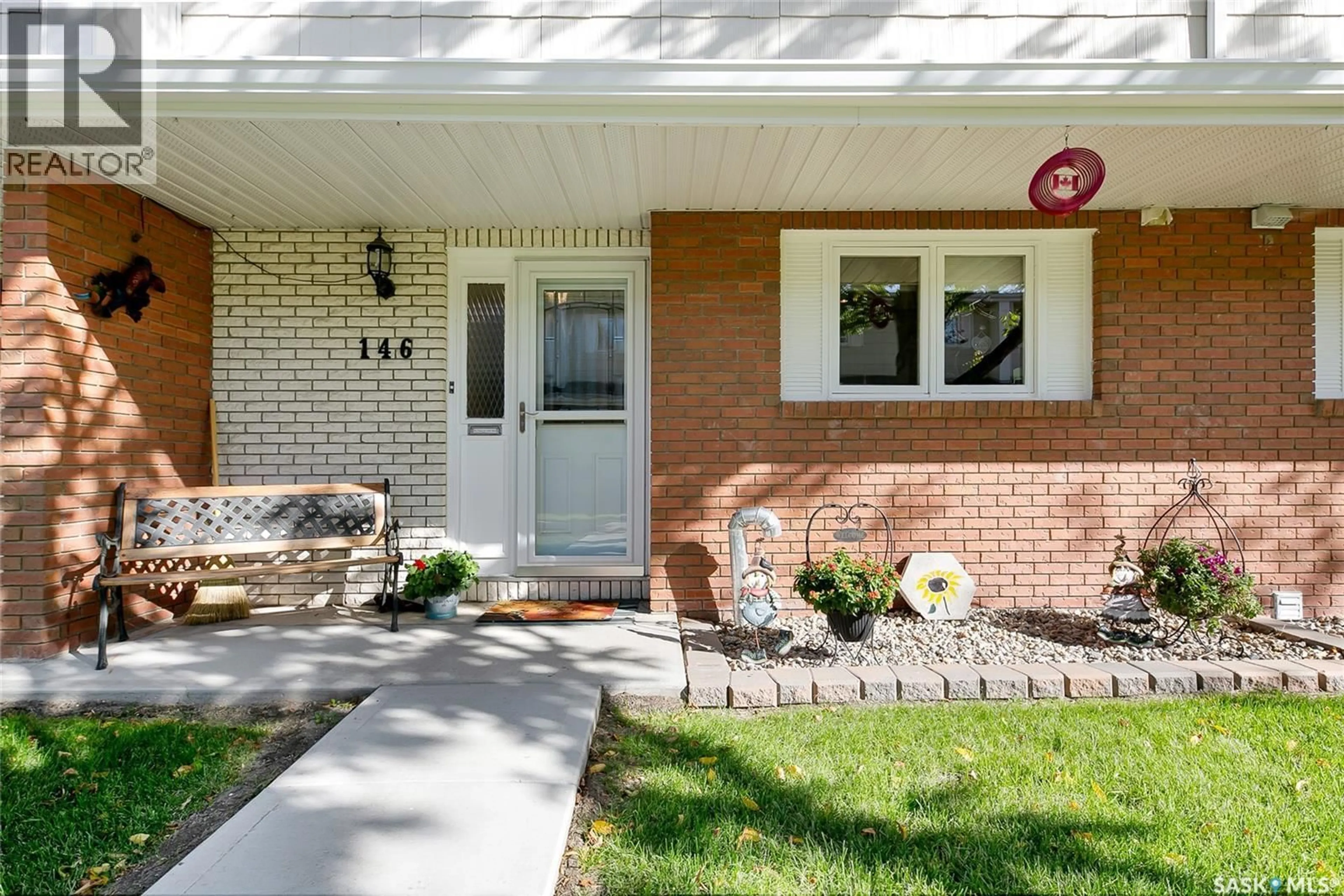 Home with brick exterior material, street for 146 PLAINSVIEW DRIVE, Regina Saskatchewan S4S6L2