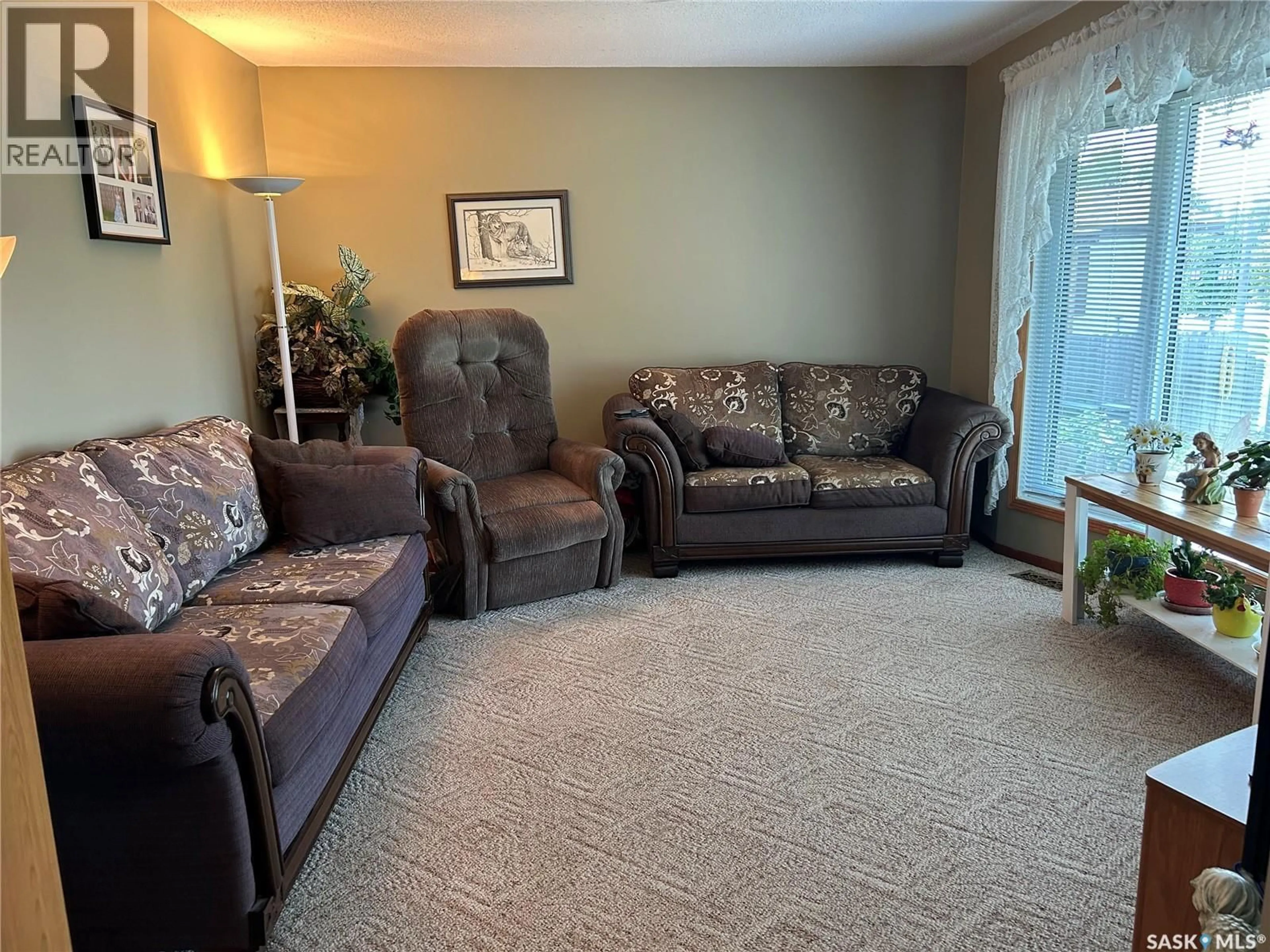 Living room with furniture, carpet floor for 209 TAYLOR STREET, Bienfait Saskatchewan S0C0M0