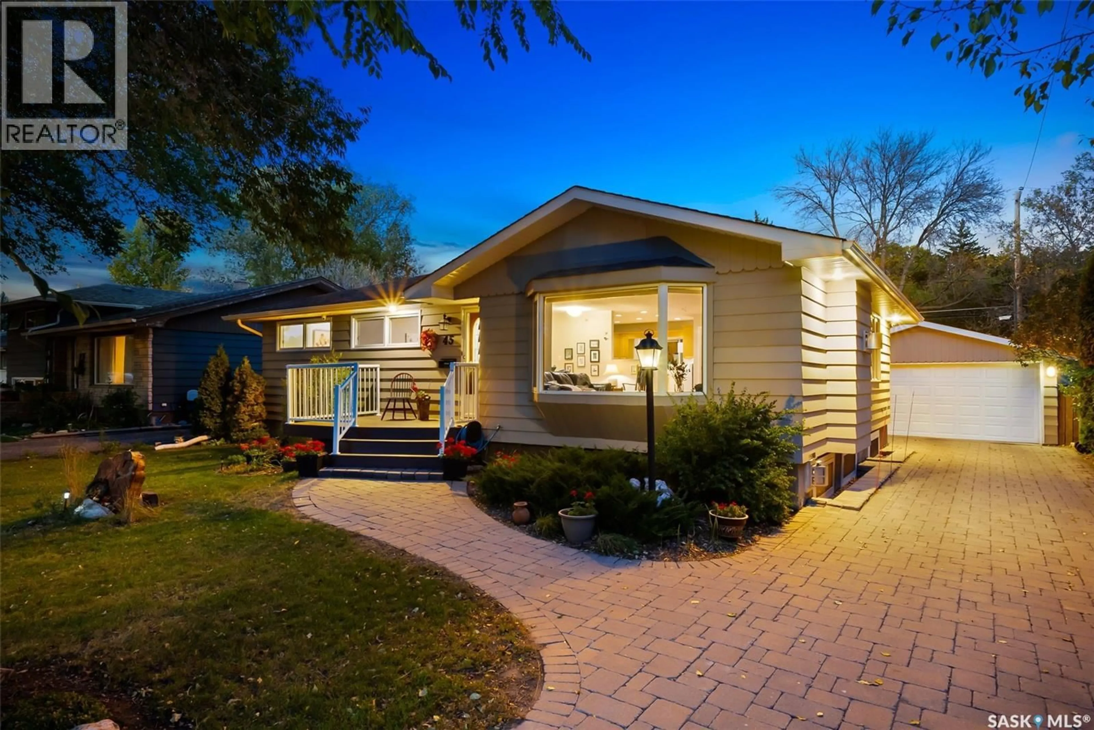Home with vinyl exterior material, street for 45 PROCTER PLACE, Regina Saskatchewan S4S4E9