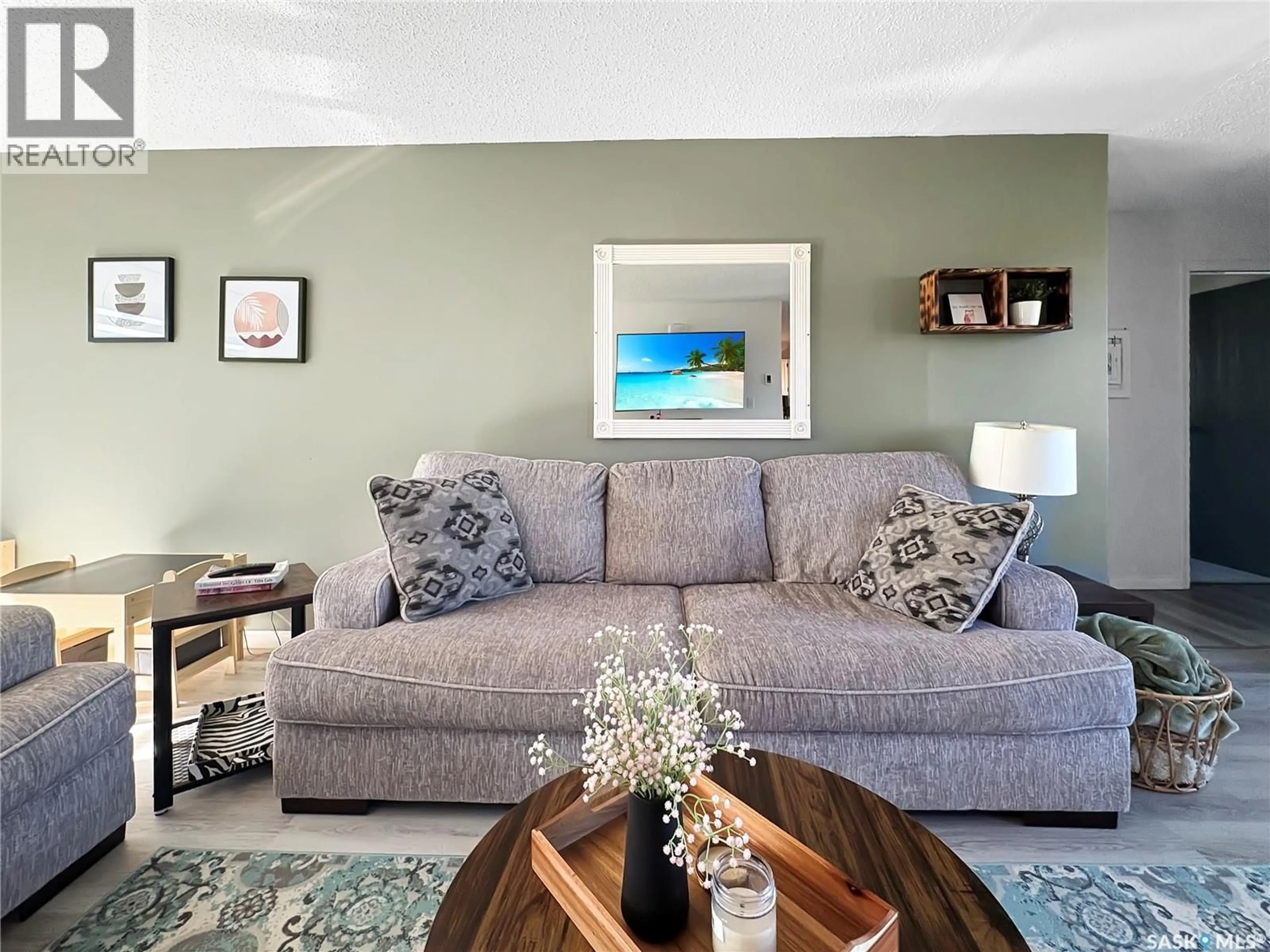 Living room with furniture, unknown for 241 RIVERBEND CRESCENT, Battleford Saskatchewan S0M0E0