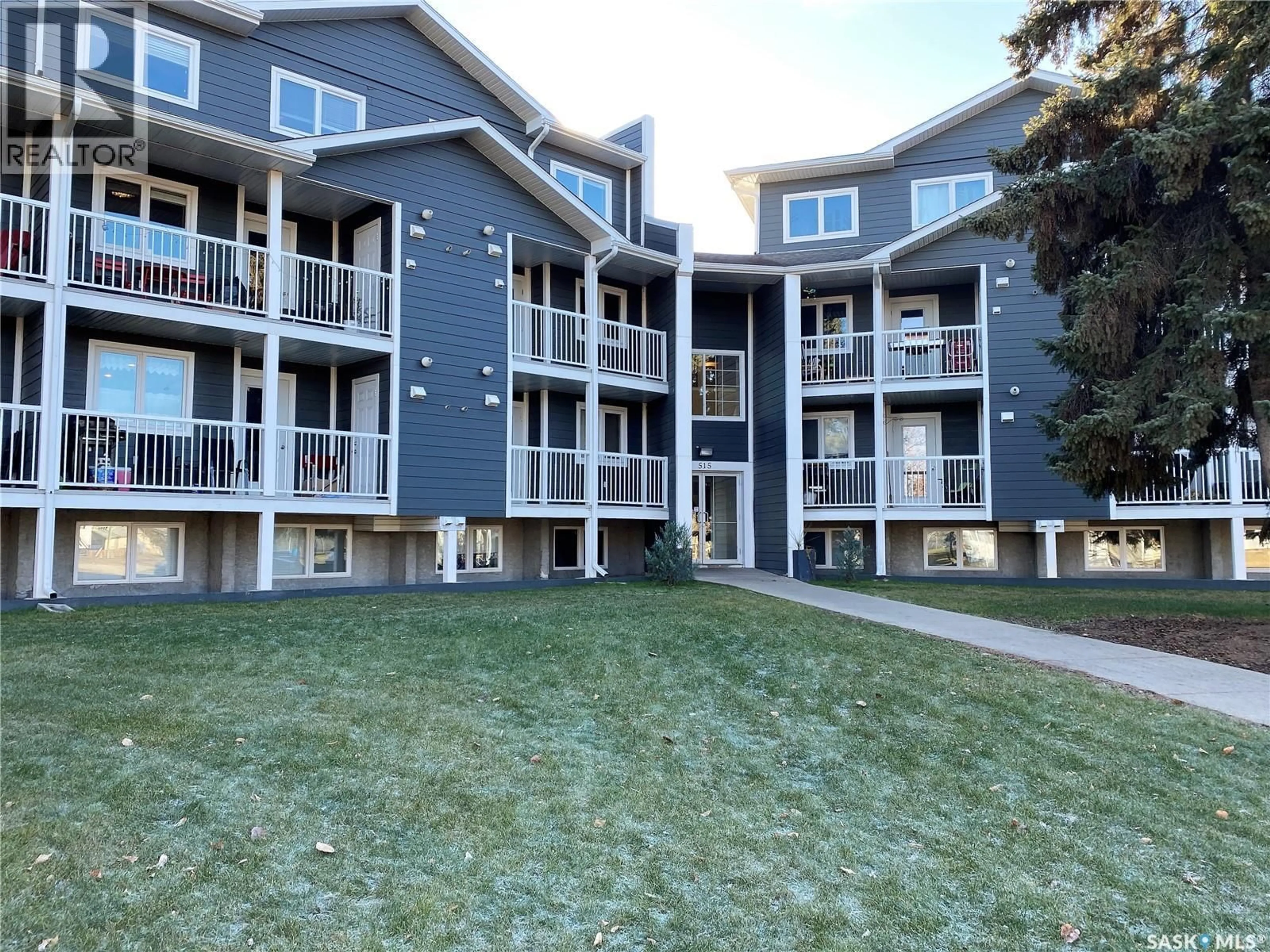 A pic from outside/outdoor area/front of a property/back of a property/a pic from drone, unknown for E - 205 515 28TH STREET, Prince Albert Saskatchewan S6X1X8
