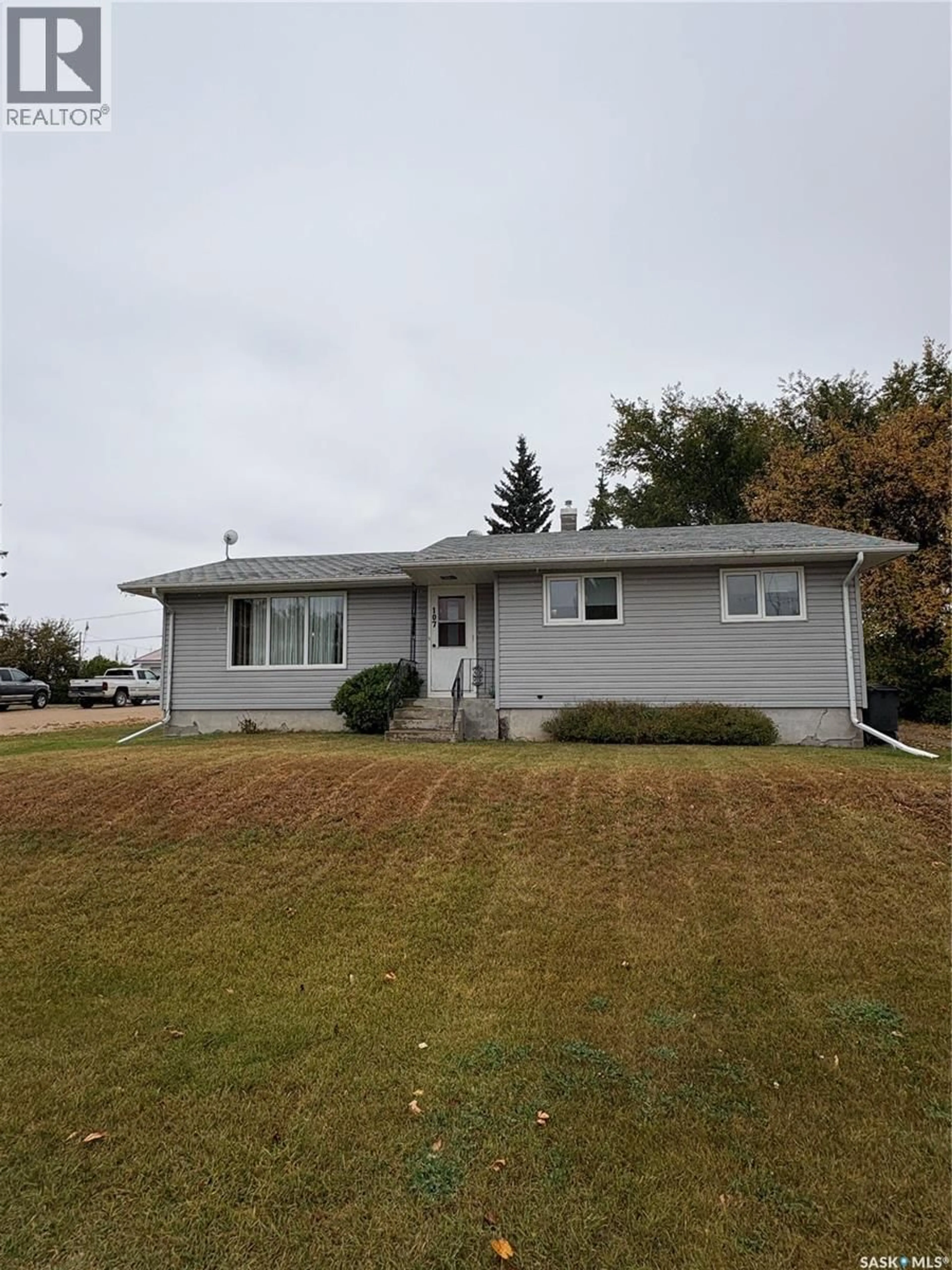 Home with vinyl exterior material, street for 107 6TH AVENUE, Nokomis Saskatchewan S0G3R0