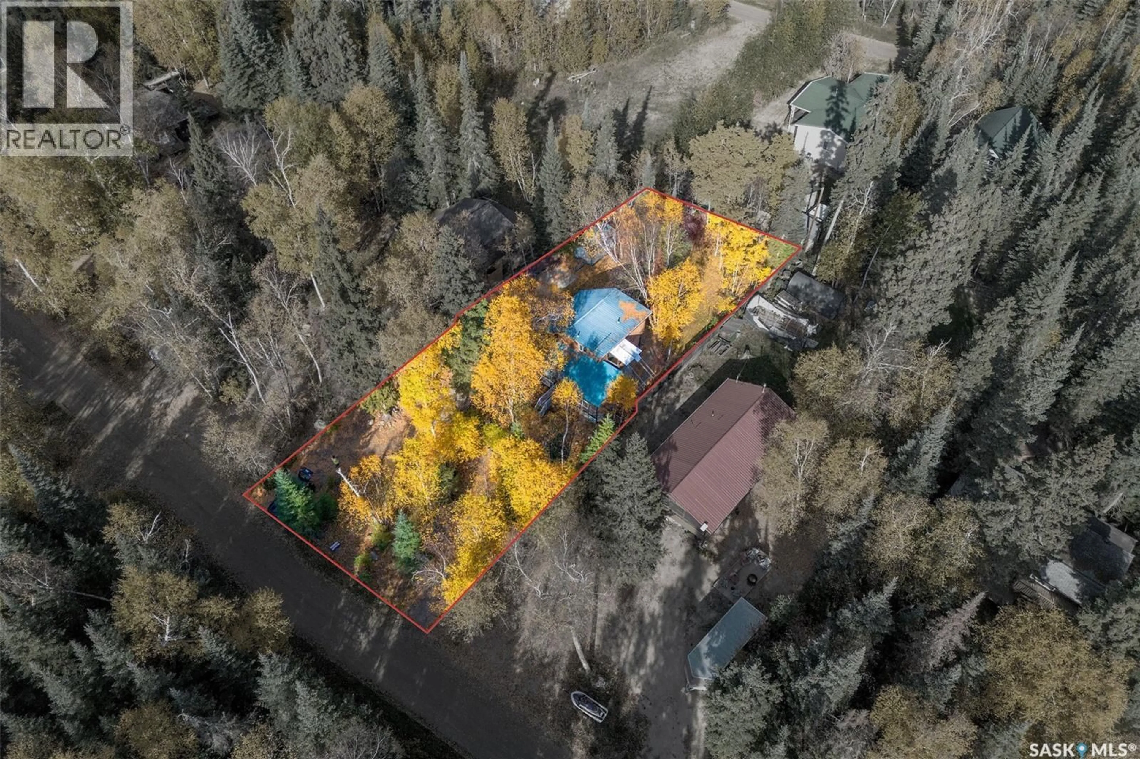 A pic from outside/outdoor area/front of a property/back of a property/a pic from drone, forest/trees view for 206 CONNIE PLACE, Lakeland Rm No. 521 Saskatchewan S0J0G0