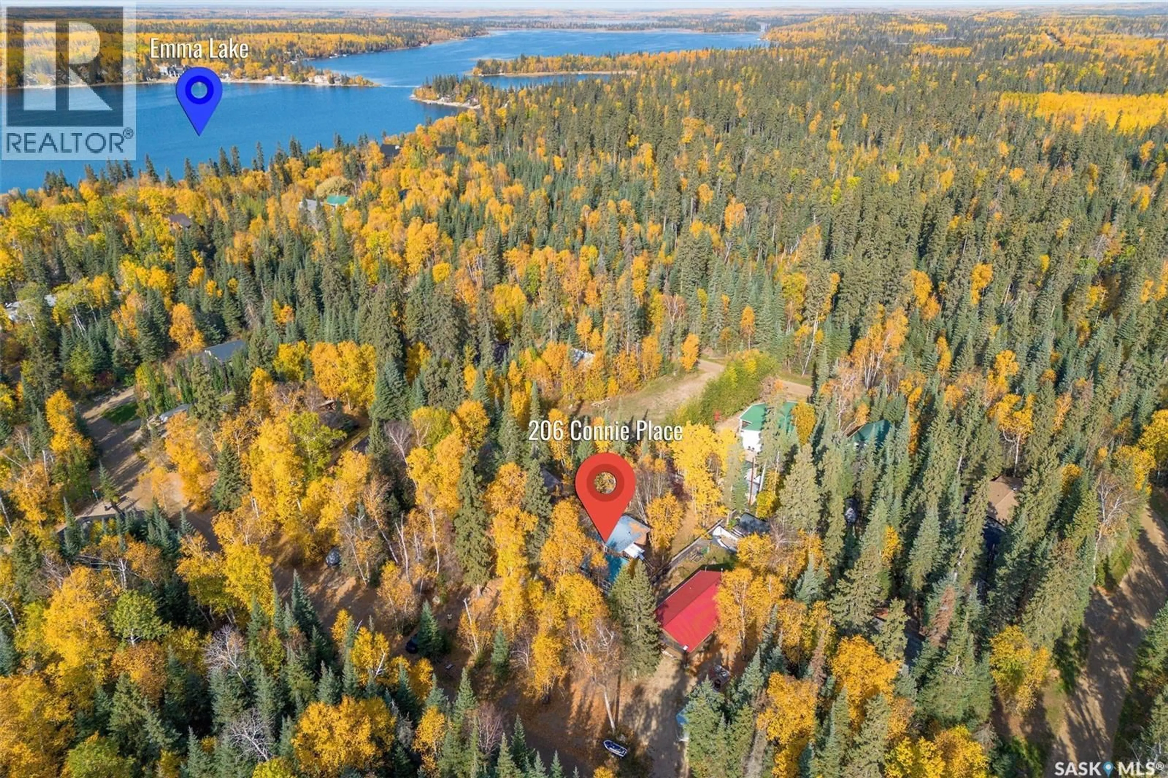 A pic from outside/outdoor area/front of a property/back of a property/a pic from drone, forest/trees view for 206 CONNIE PLACE, Lakeland Rm No. 521 Saskatchewan S0J0G0