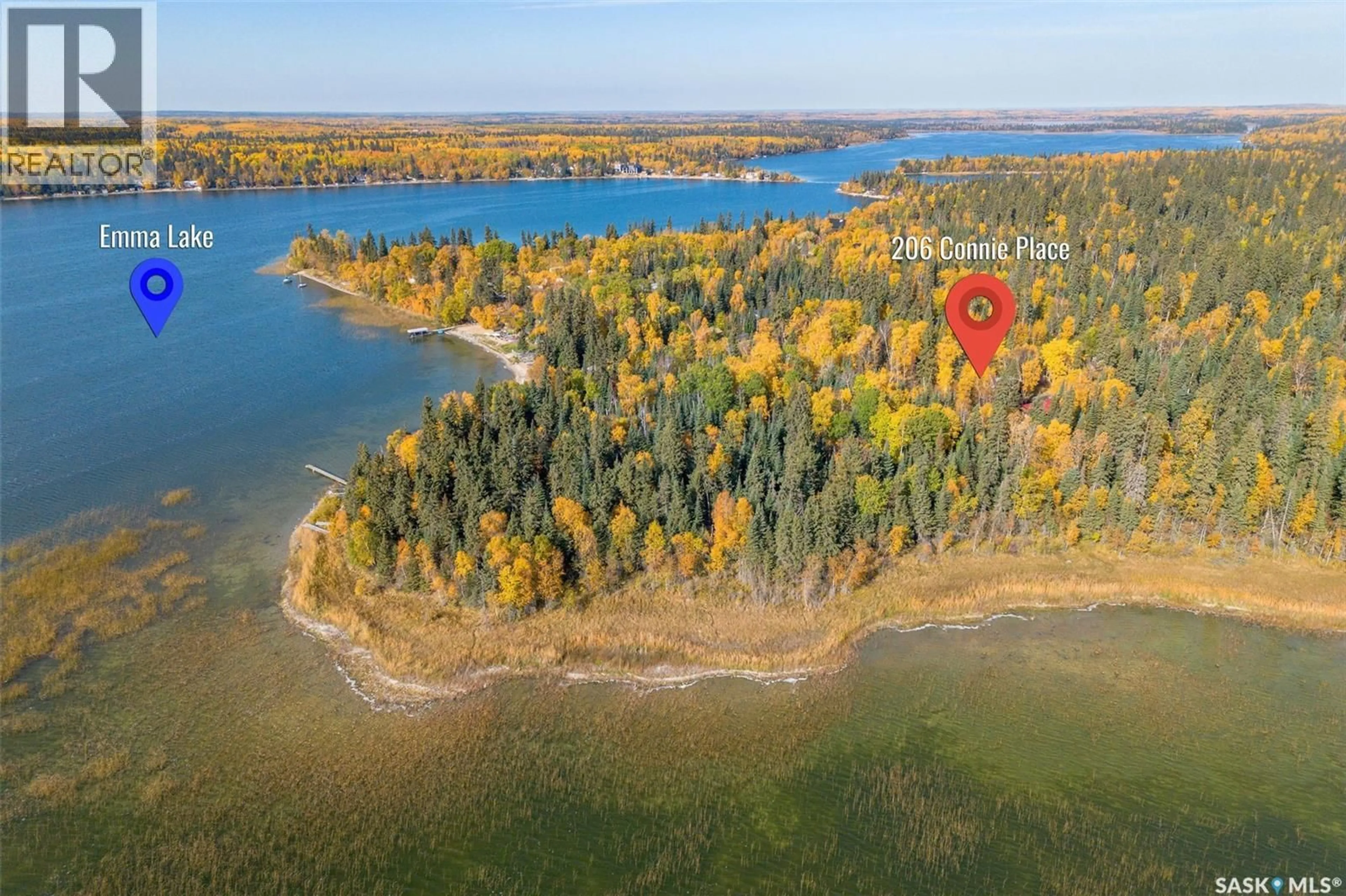 A pic from outside/outdoor area/front of a property/back of a property/a pic from drone, water/lake/river/ocean view for 206 CONNIE PLACE, Lakeland Rm No. 521 Saskatchewan S0J0G0
