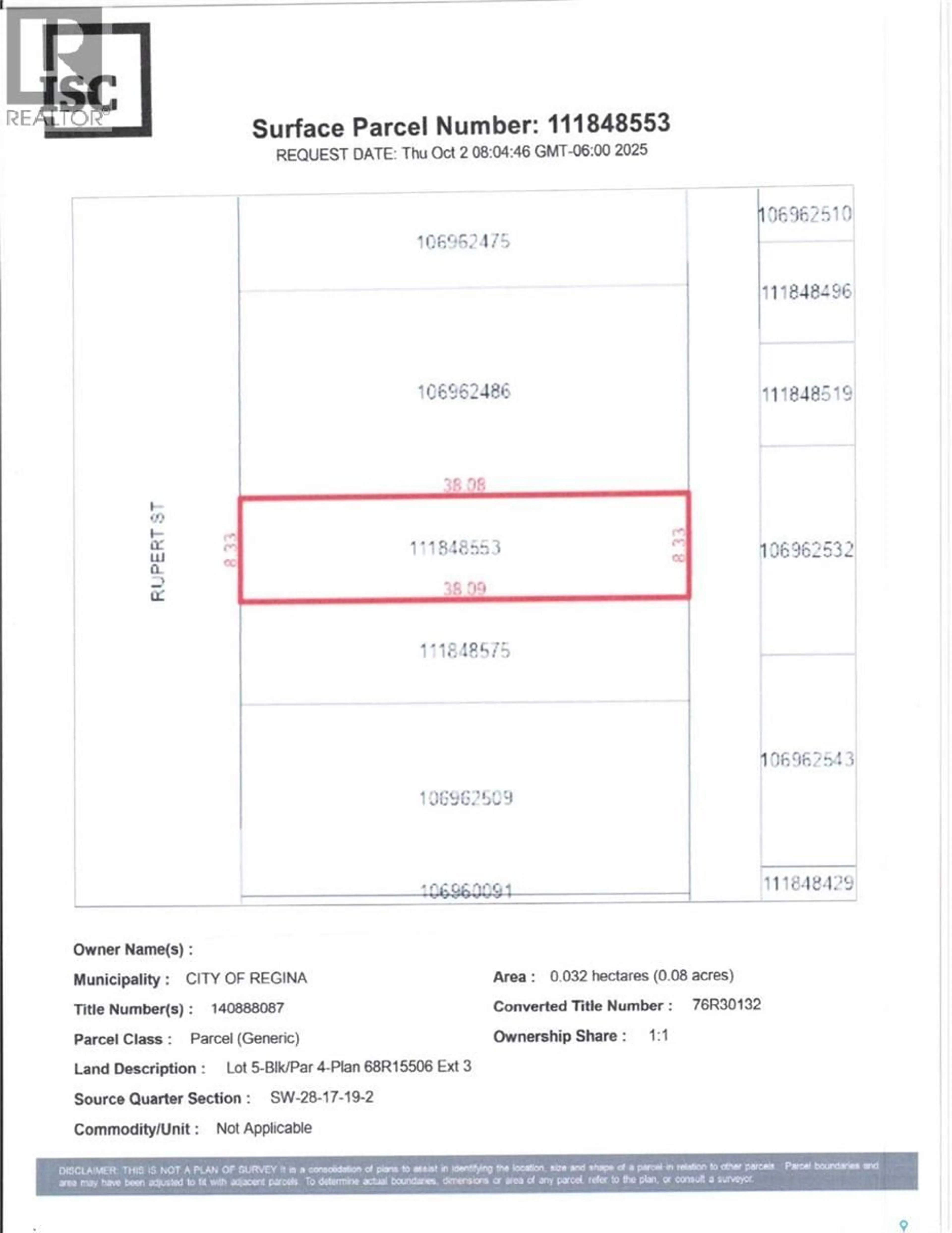 Floor plan for 1435 RUPERT STREET, Regina Saskatchewan S4N1V9