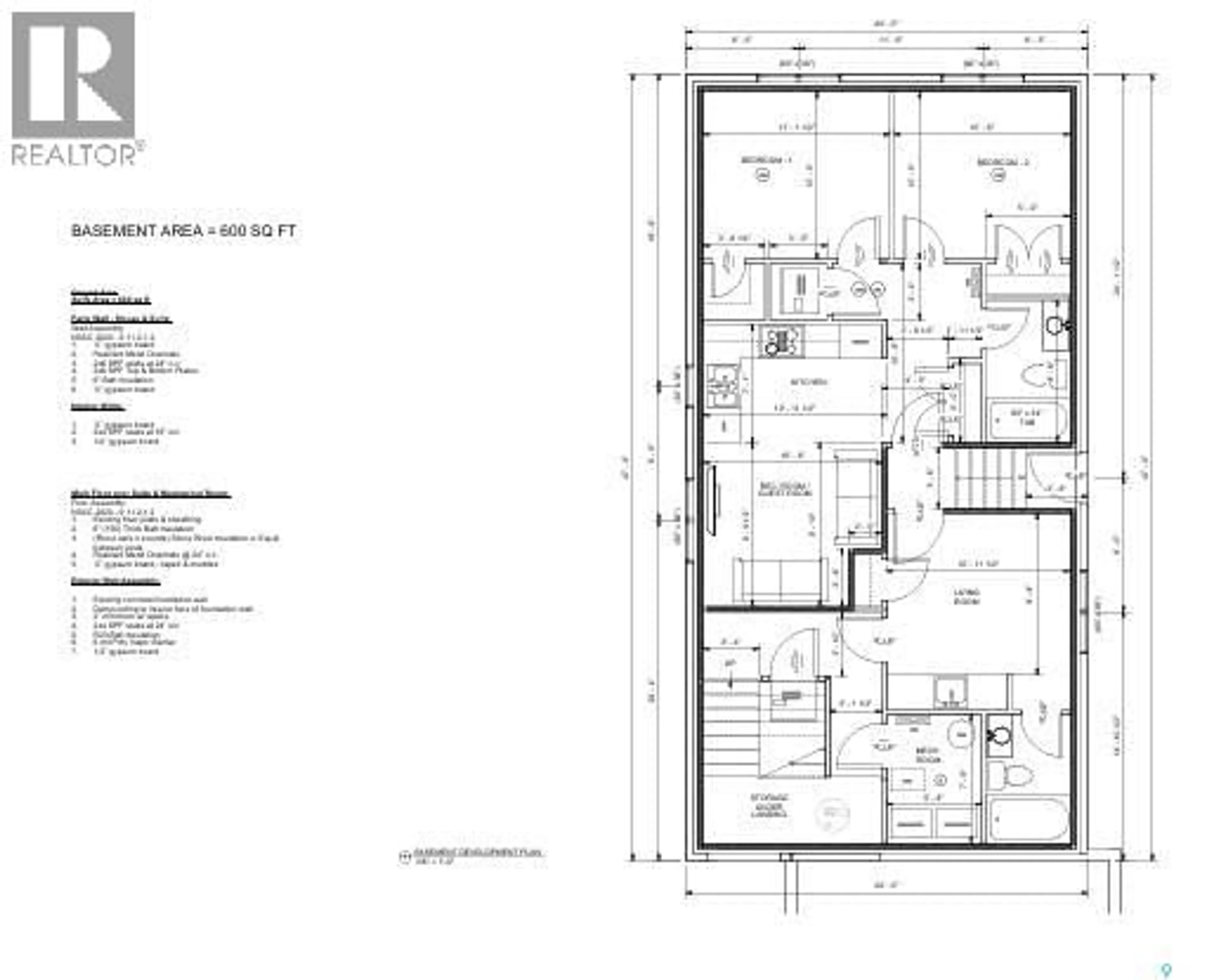Floor plan for 823 NIGHTINGALE ROAD, Saskatoon Saskatchewan S7L6X7