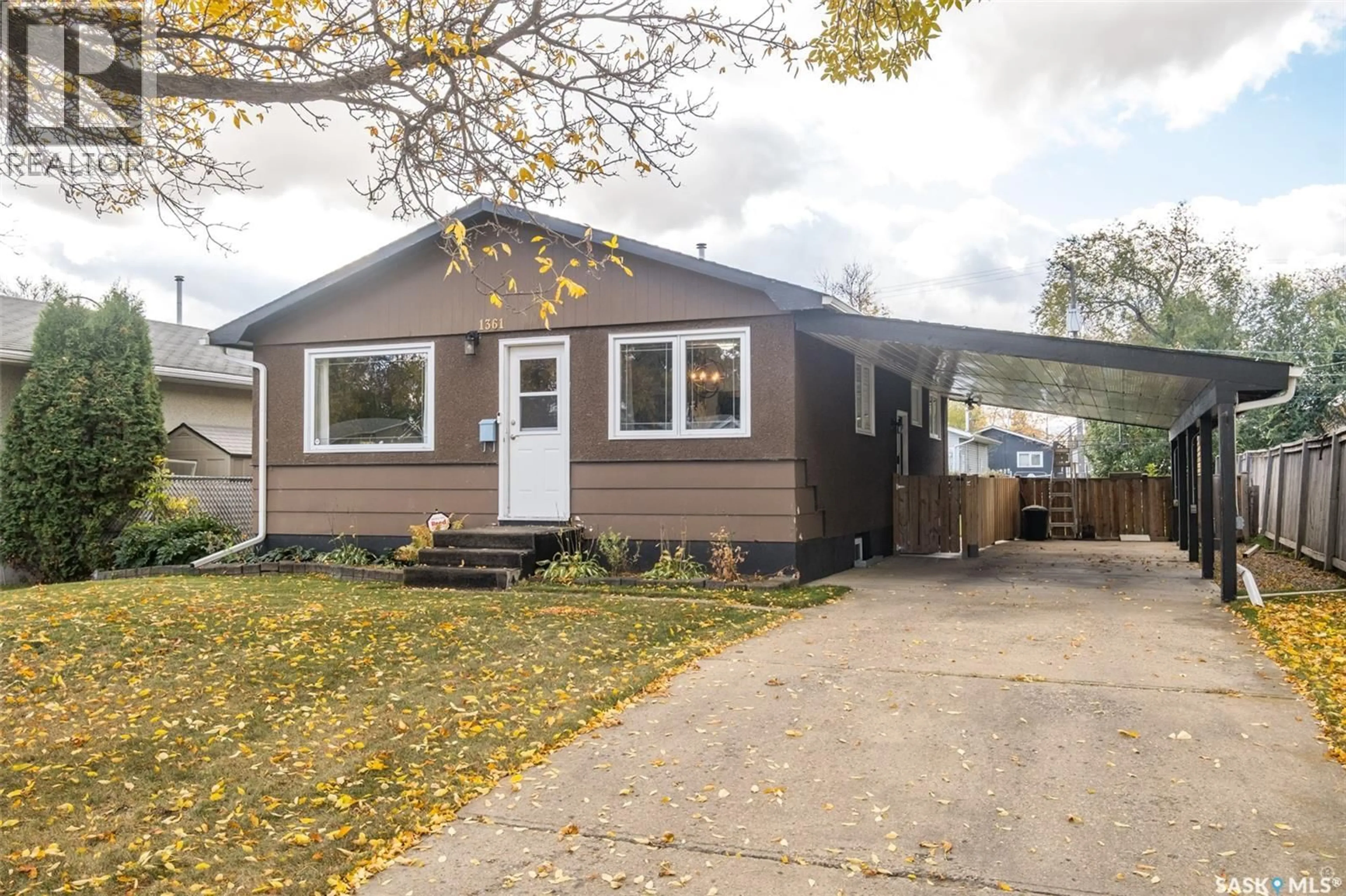 Home with vinyl exterior material, street for 1361 3RD STREET, Prince Albert Saskatchewan S6V0J8