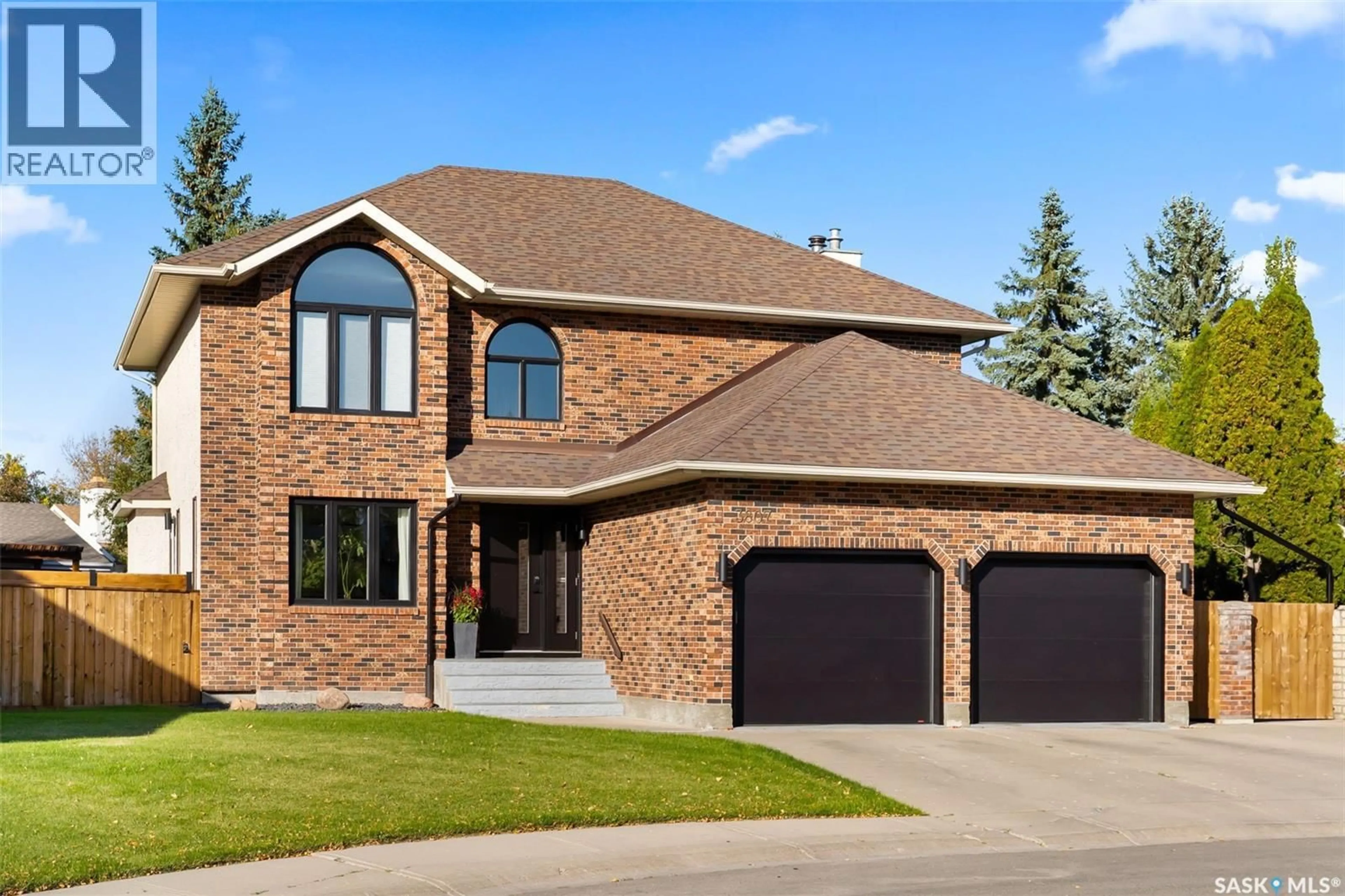 Home with brick exterior material, street for 3807 BOW BAY, Regina Saskatchewan S4S7E1